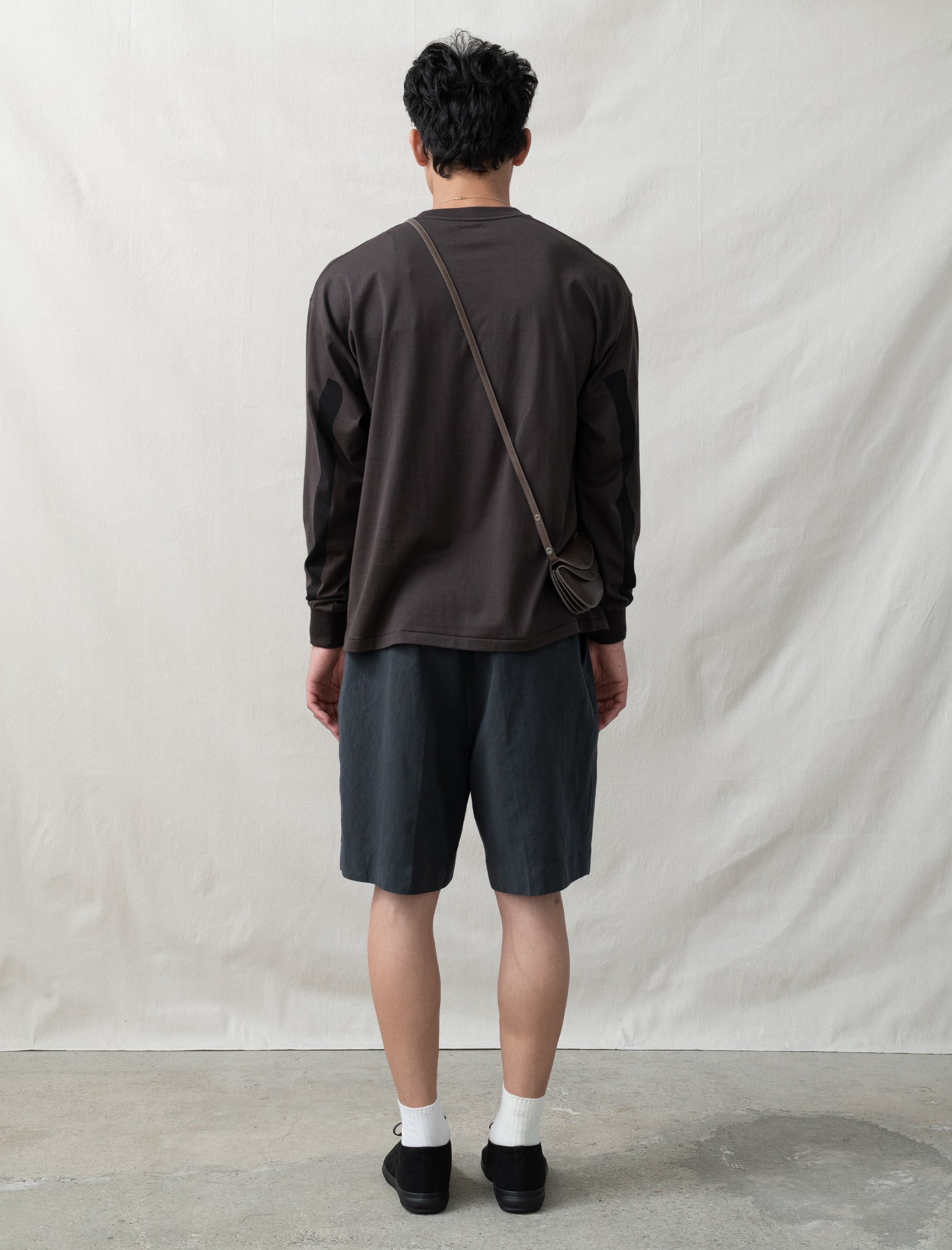 Kaptain Sunshine Cotton Linen Short (Charcoal)