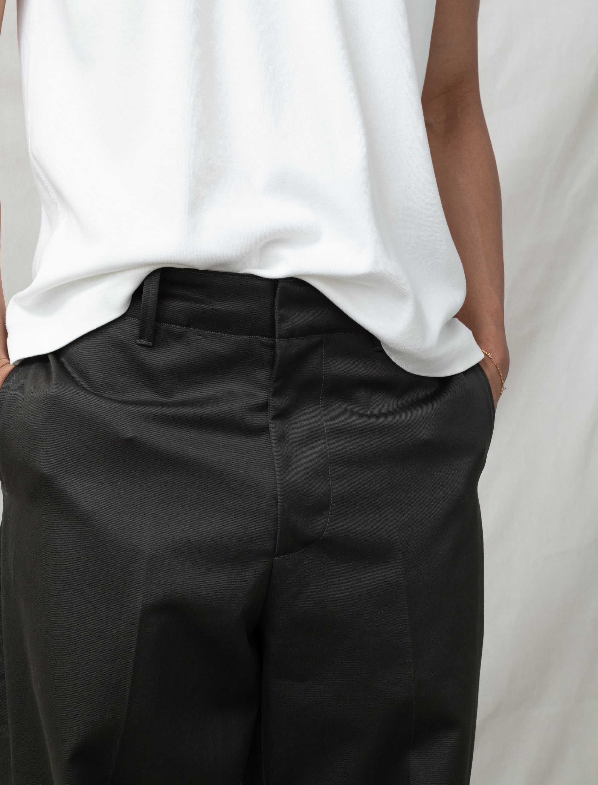 Twill Trouser (Black Olive)