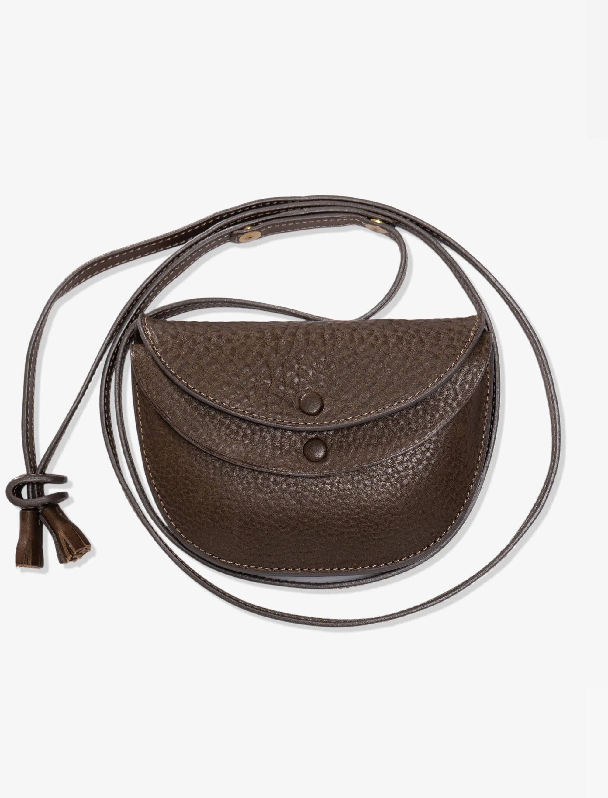 Kaptain Sunshine Leather Pouch (Brown Pebble)