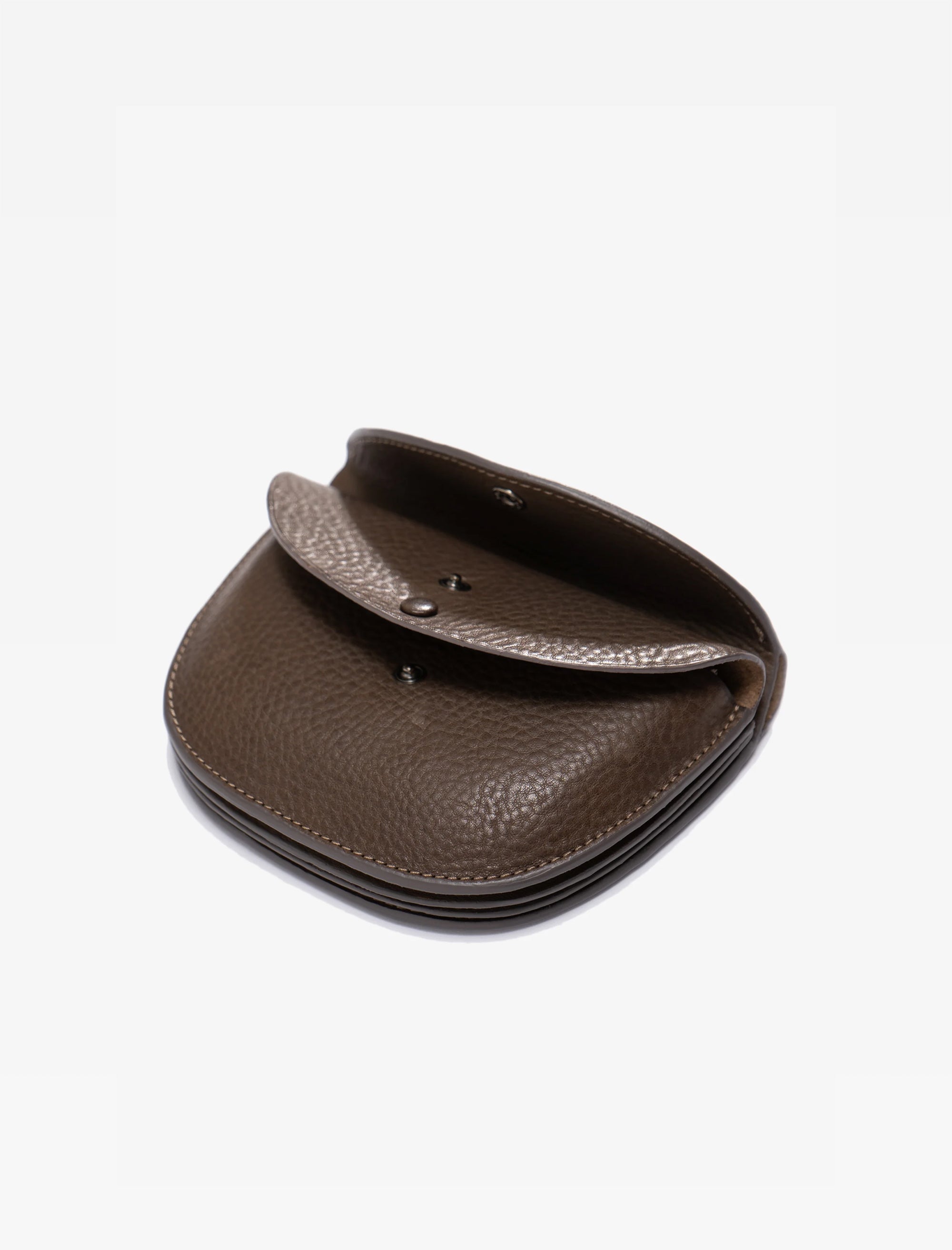 Kaptain Sunshine Leather Pouch (Brown Pebble)