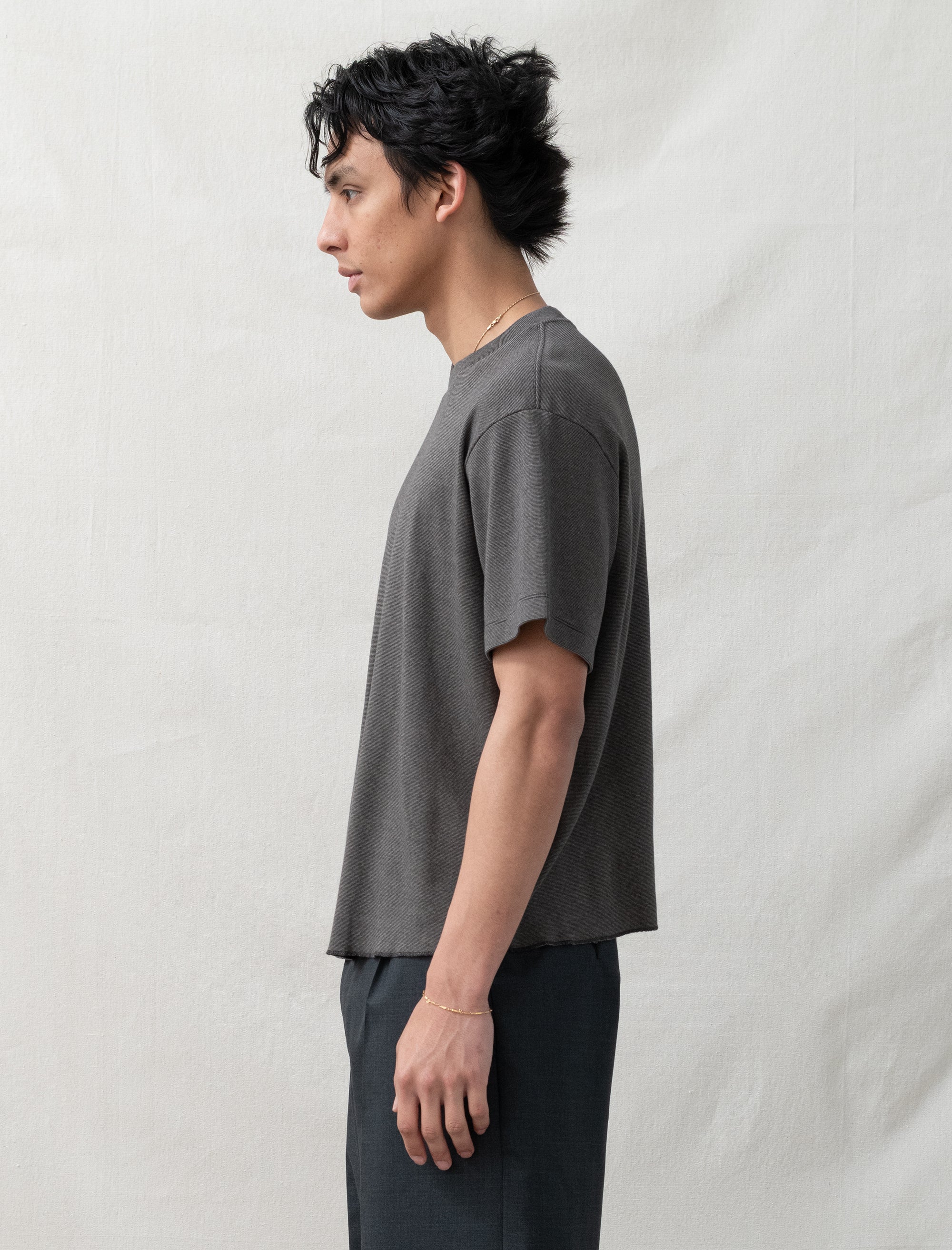 lady white Sierra Stripe T-Shirt (White/Black)