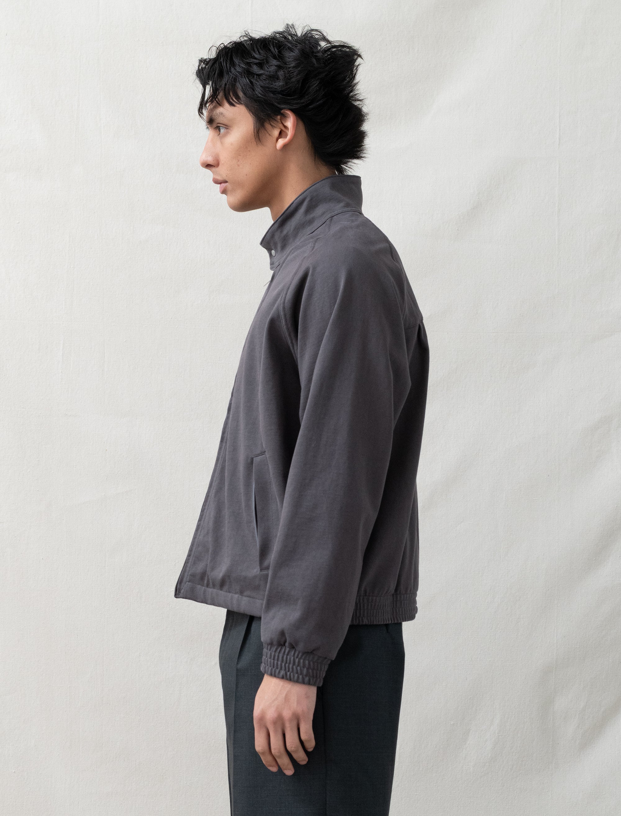 lady white Toolen Jacket (Pewter)