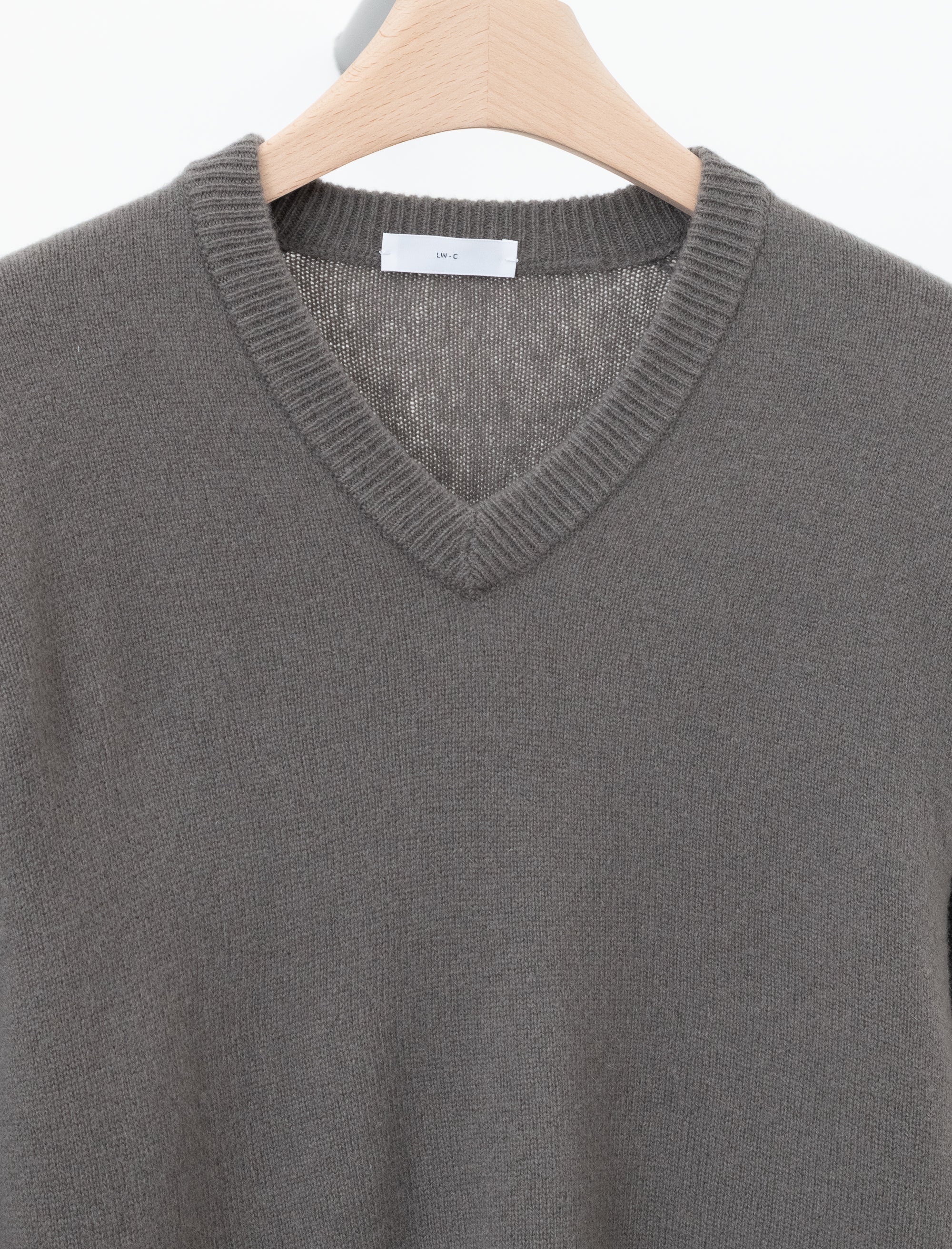 Wool V Neck Sweater (Clay)