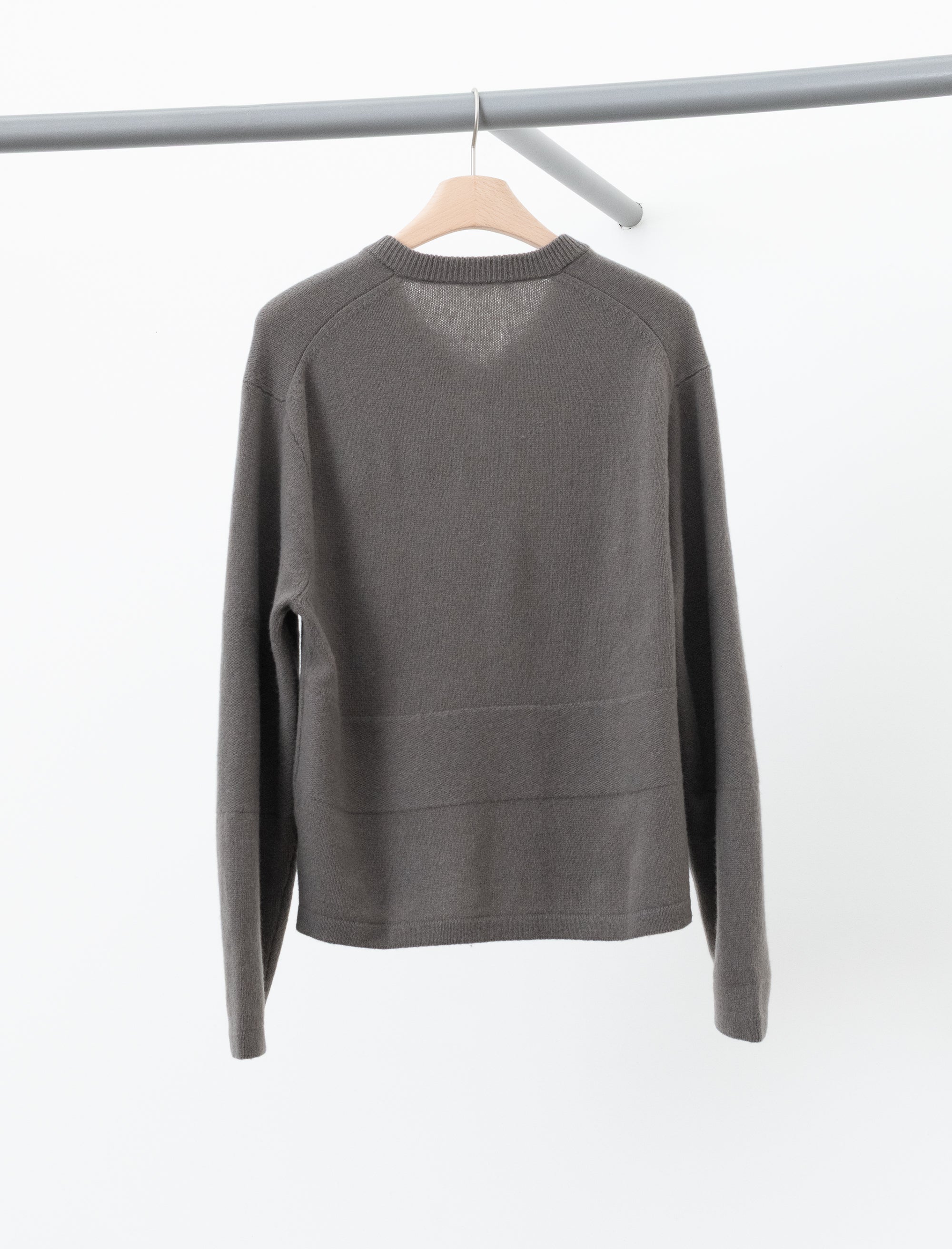 Wool V Neck Sweater (Clay)