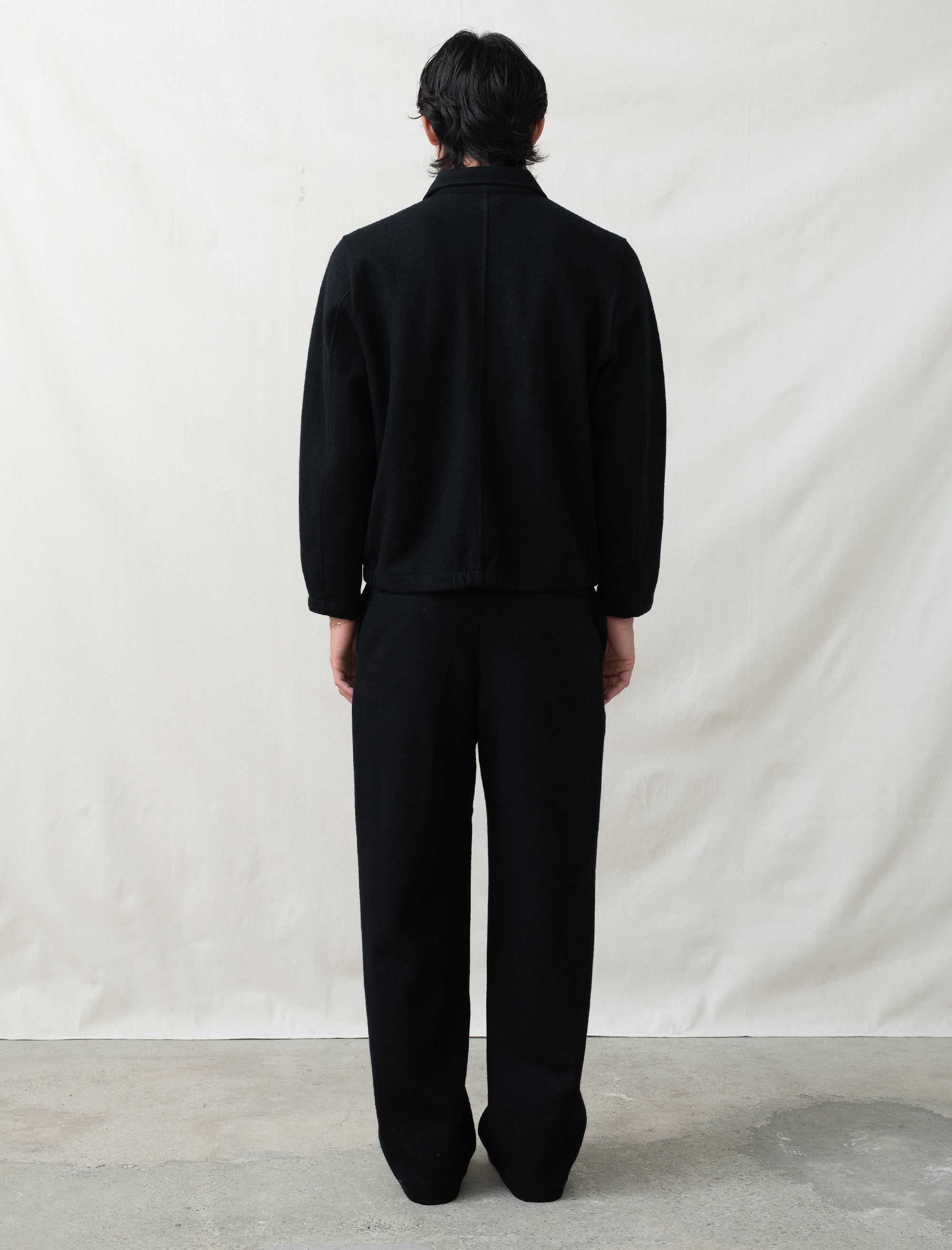  - Crater Wool Trouser (Black)