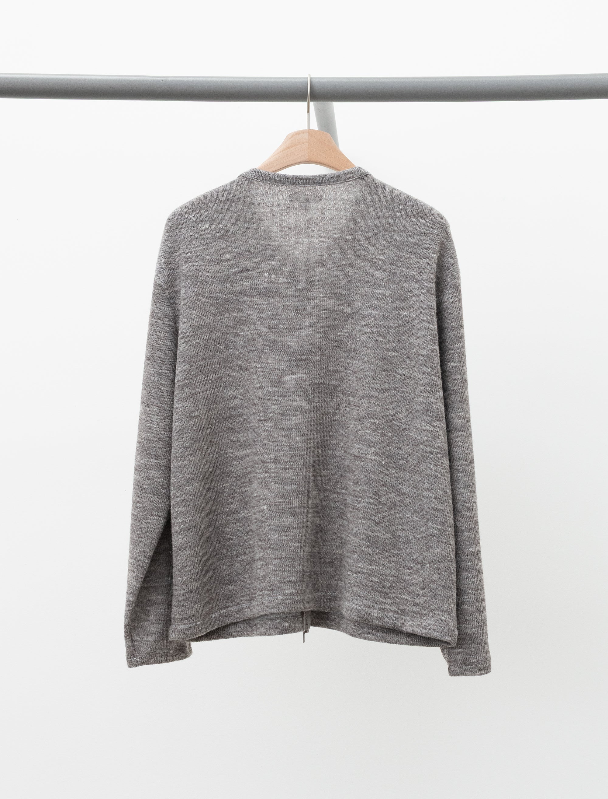 Zip Crewneck (Grey Melange)