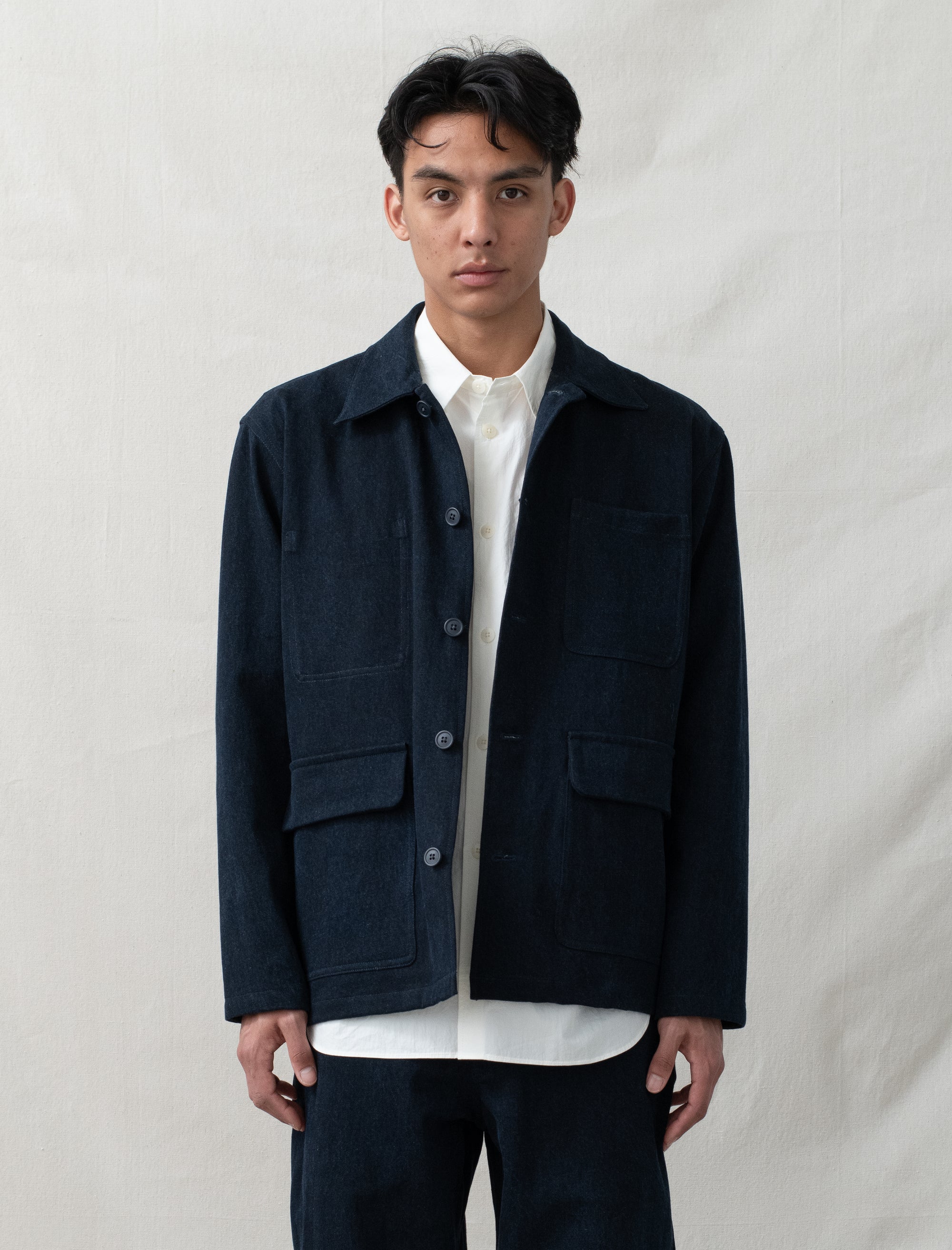 R20J2 Jebok Jacket (Blue Sumi Organic Denim)