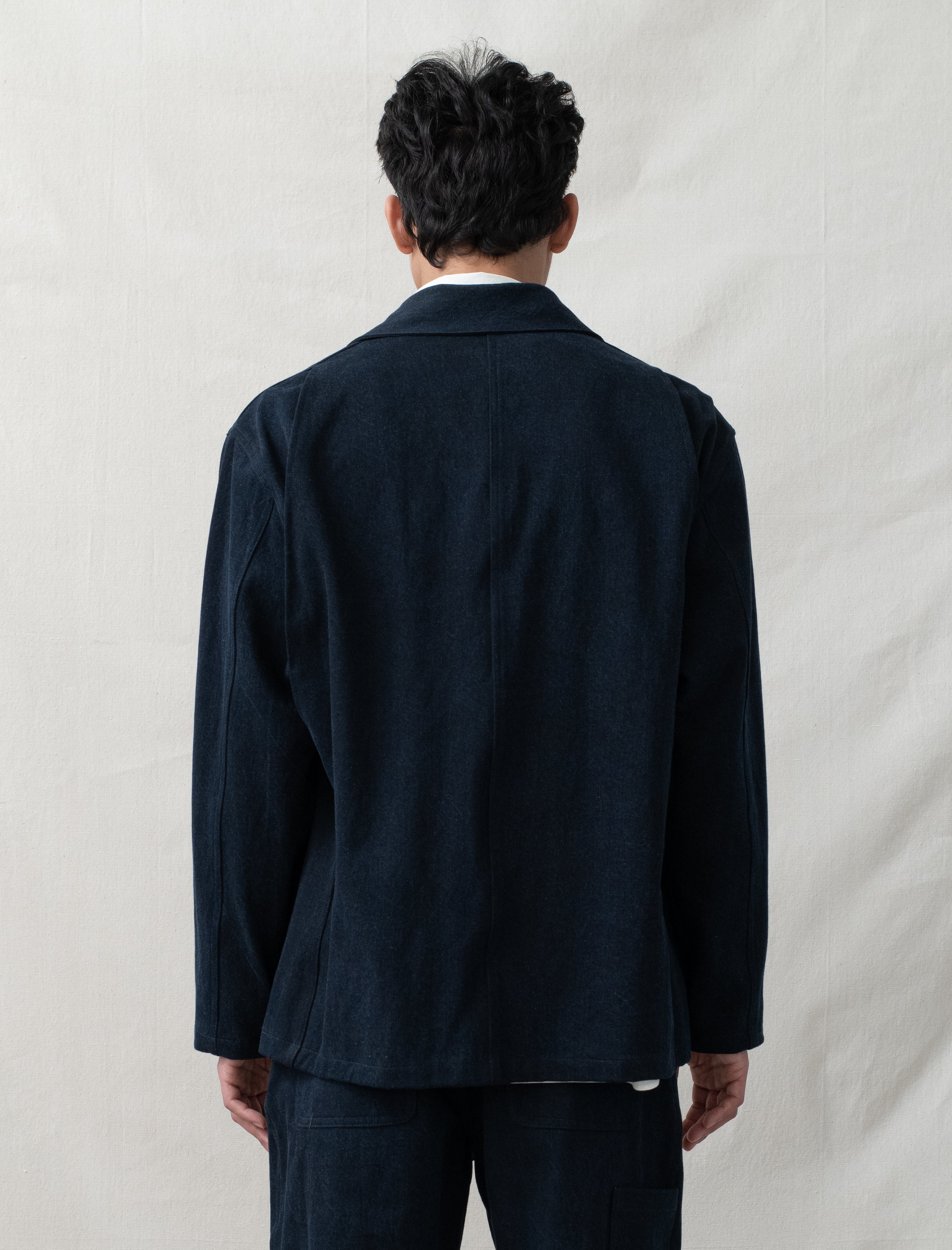 MAN-TLE R20J2 Jebok Jacket (Blue Sumi Organic Denim) – Bows and Arrows