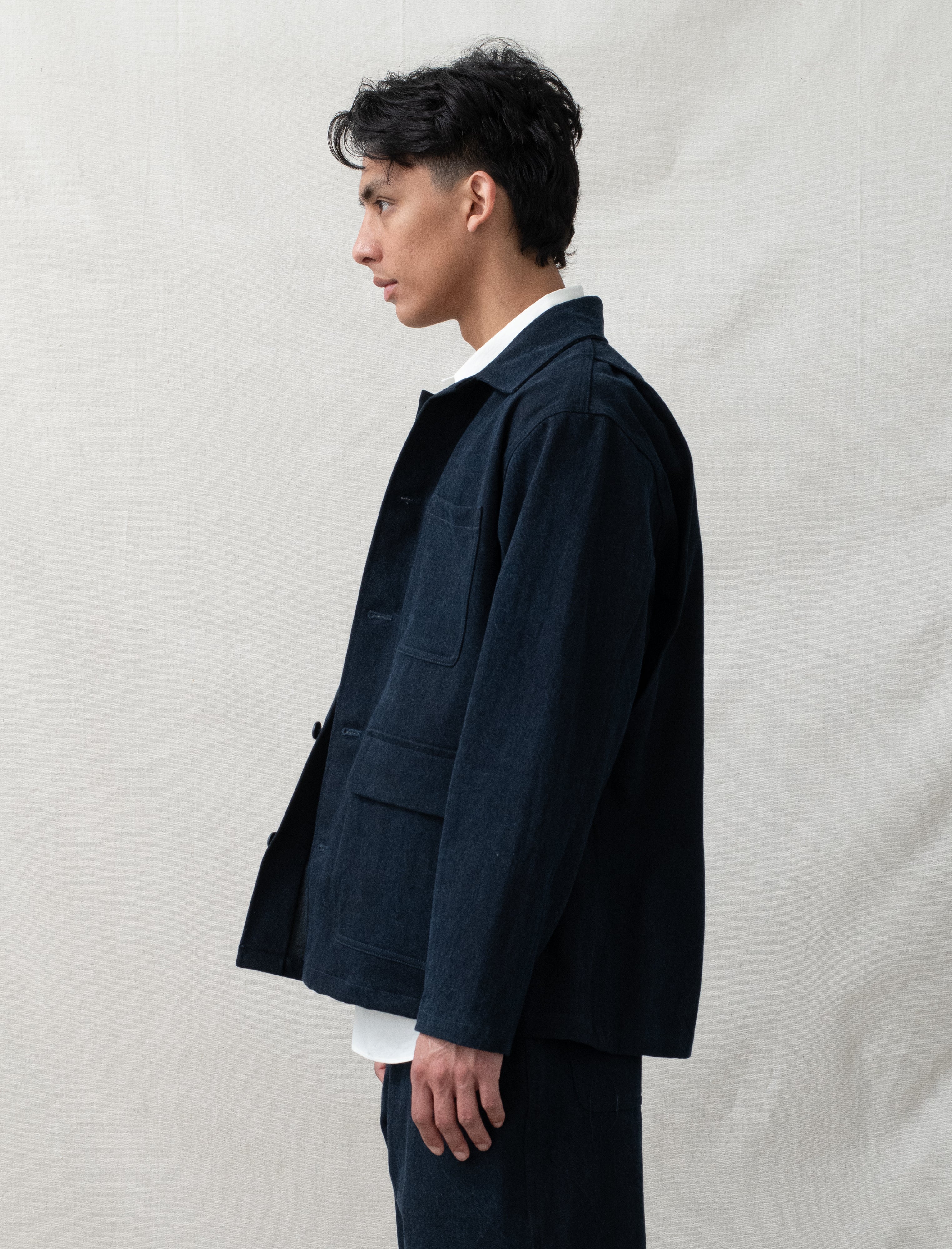 MAN-TLE R20J2 Jebok Jacket (Blue Sumi Organic Denim) – Bows and Arrows