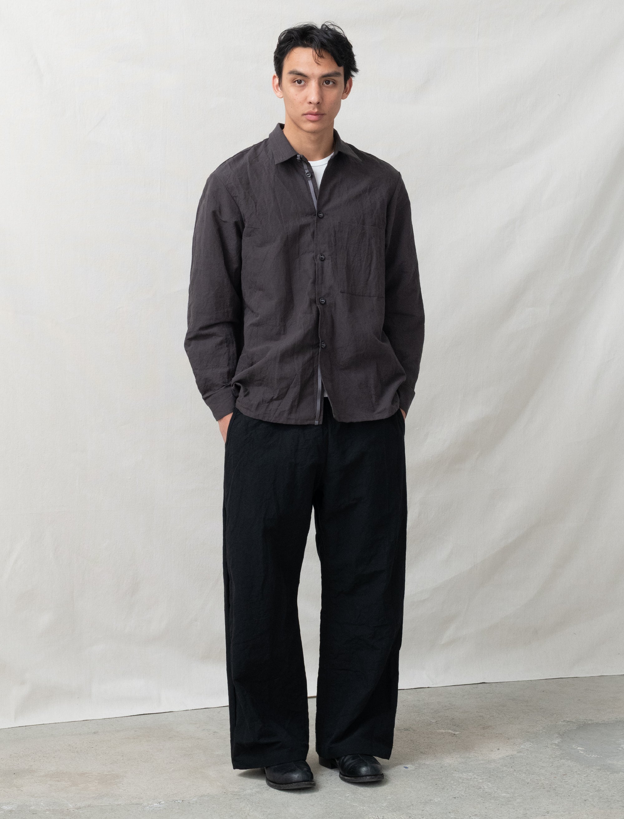 R20P5 Solid Pants (Black Linen)