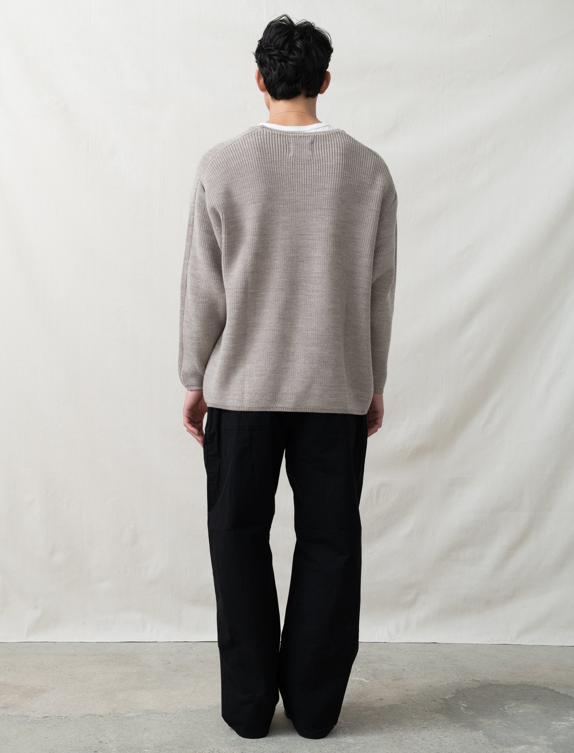 R0P4 Wide Pants (Black Wax)