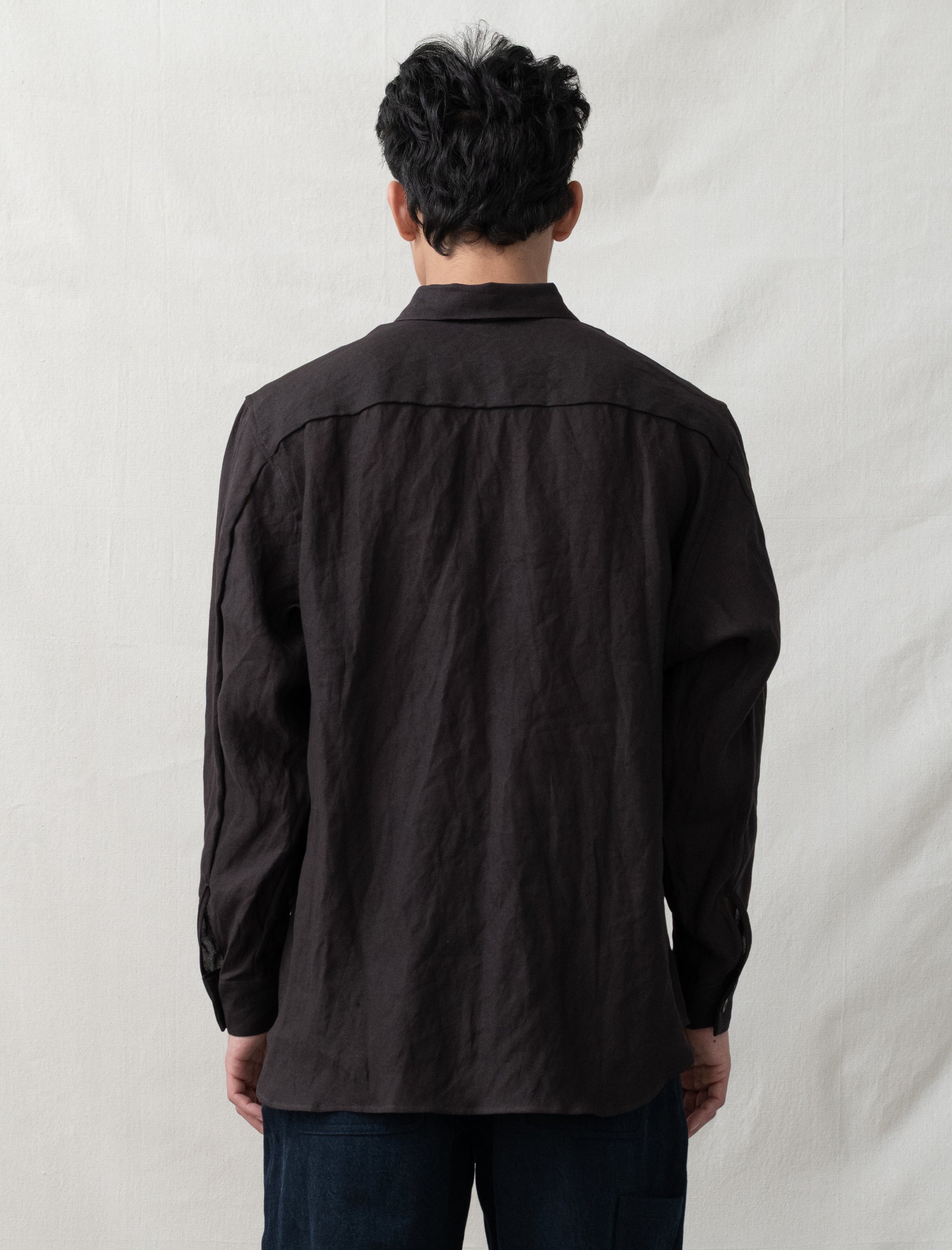 man-tle R20S8P Weather Shirt (Humic Paper Gabardine)