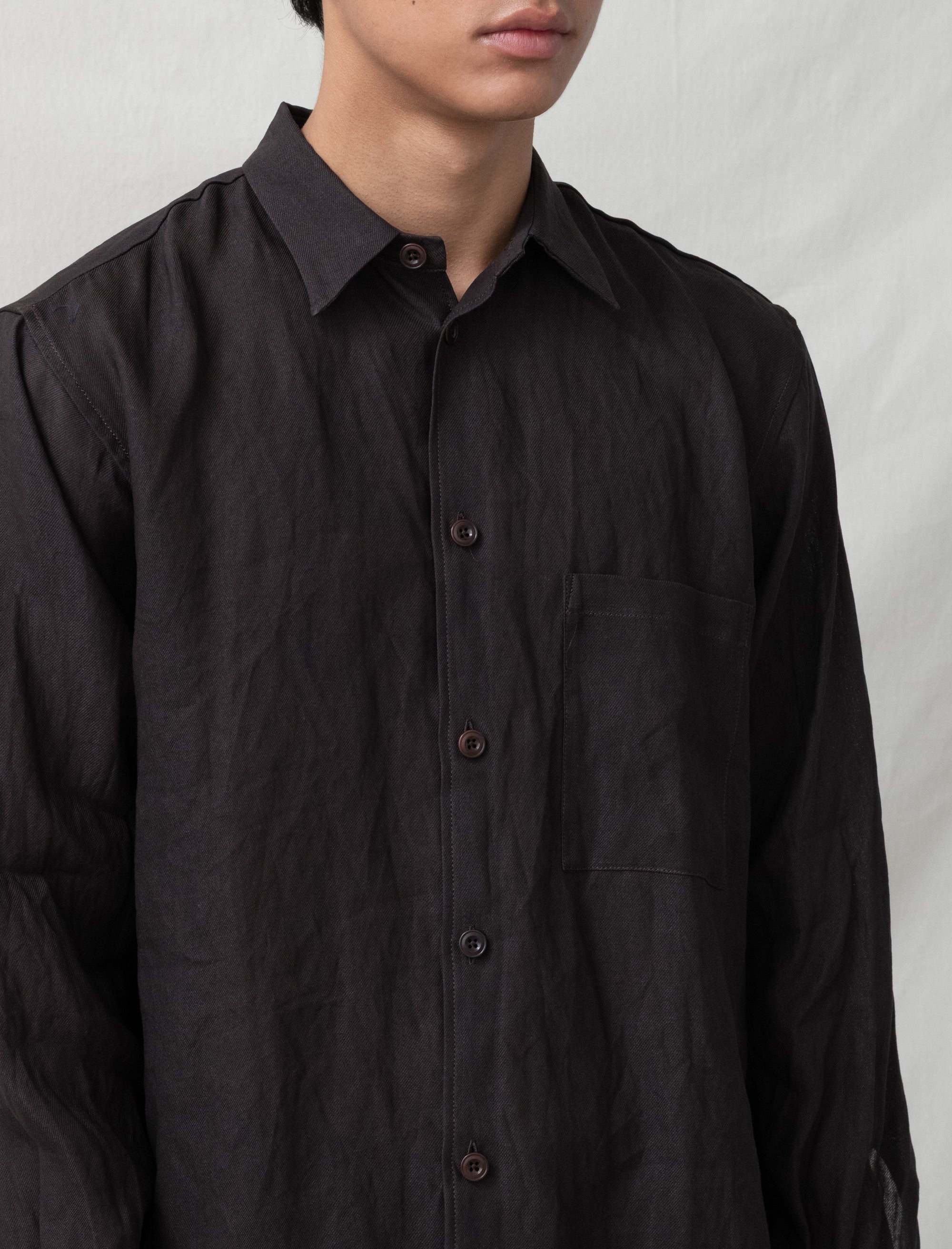 man-tle R20S8P Weather Shirt (Humic Paper Gabardine)