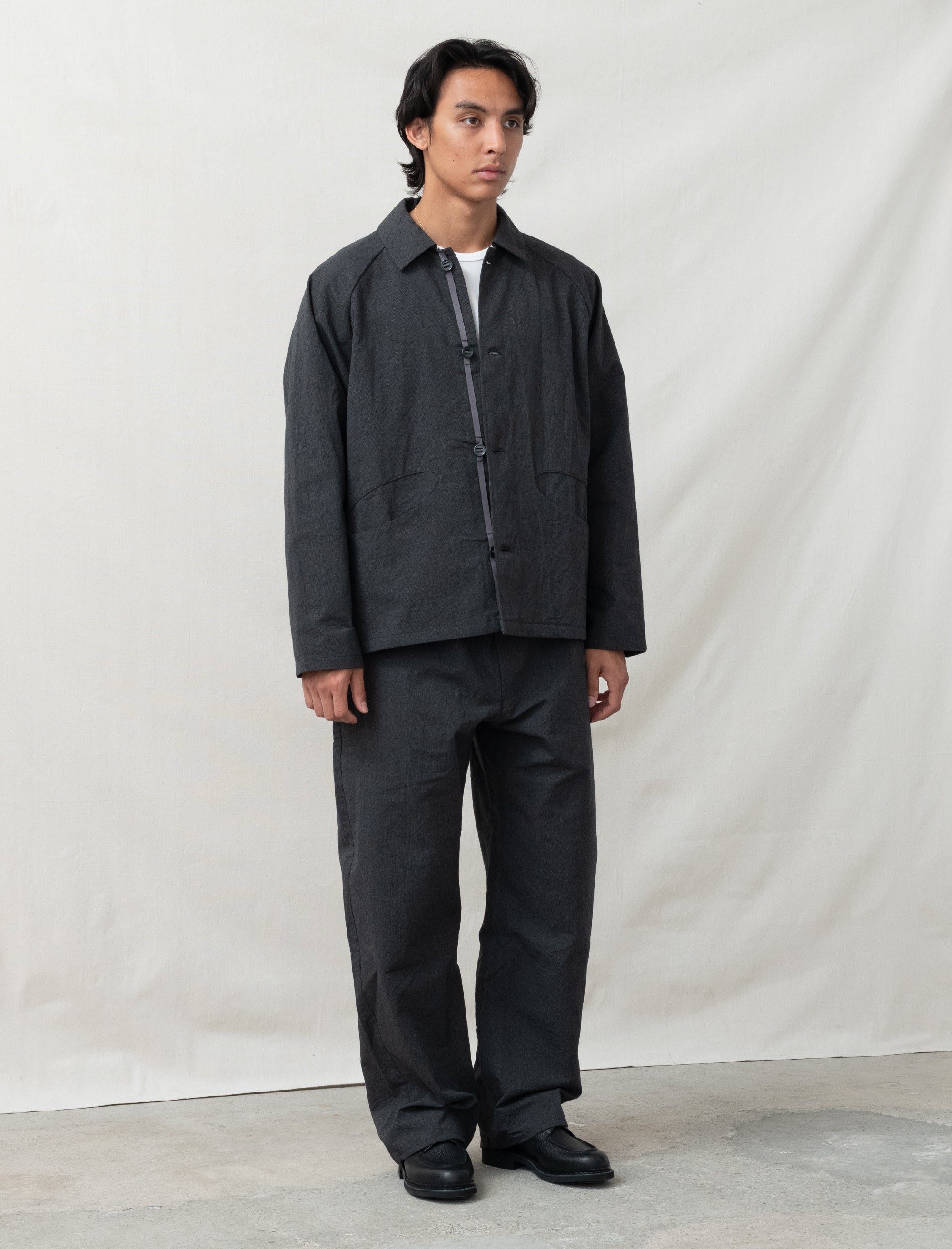 ジャケット・アウター MAN-TLE BALMACAAN COAT R17Y1 MAN-TLE R17Y1 Master Shield, Black – Glasswing