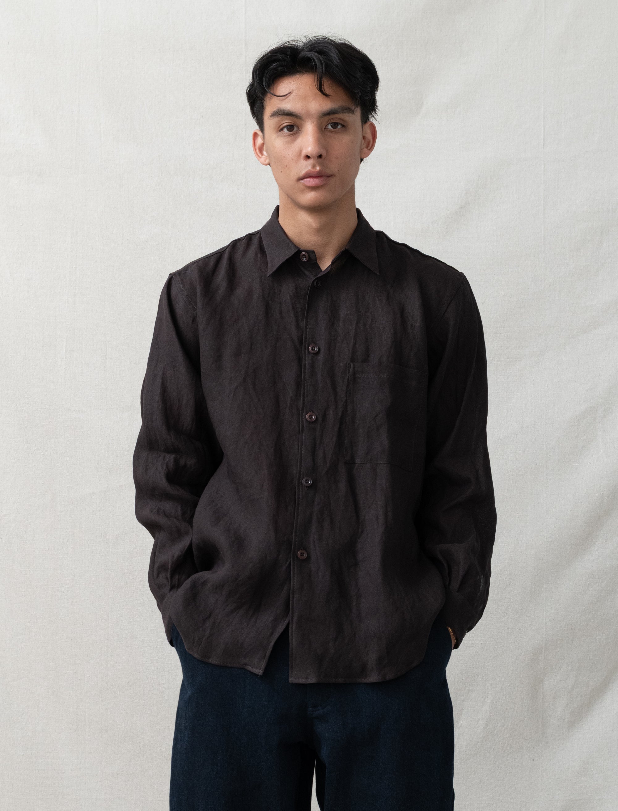 R20S8P Weather Shirt (Humic Paper Gabardine)