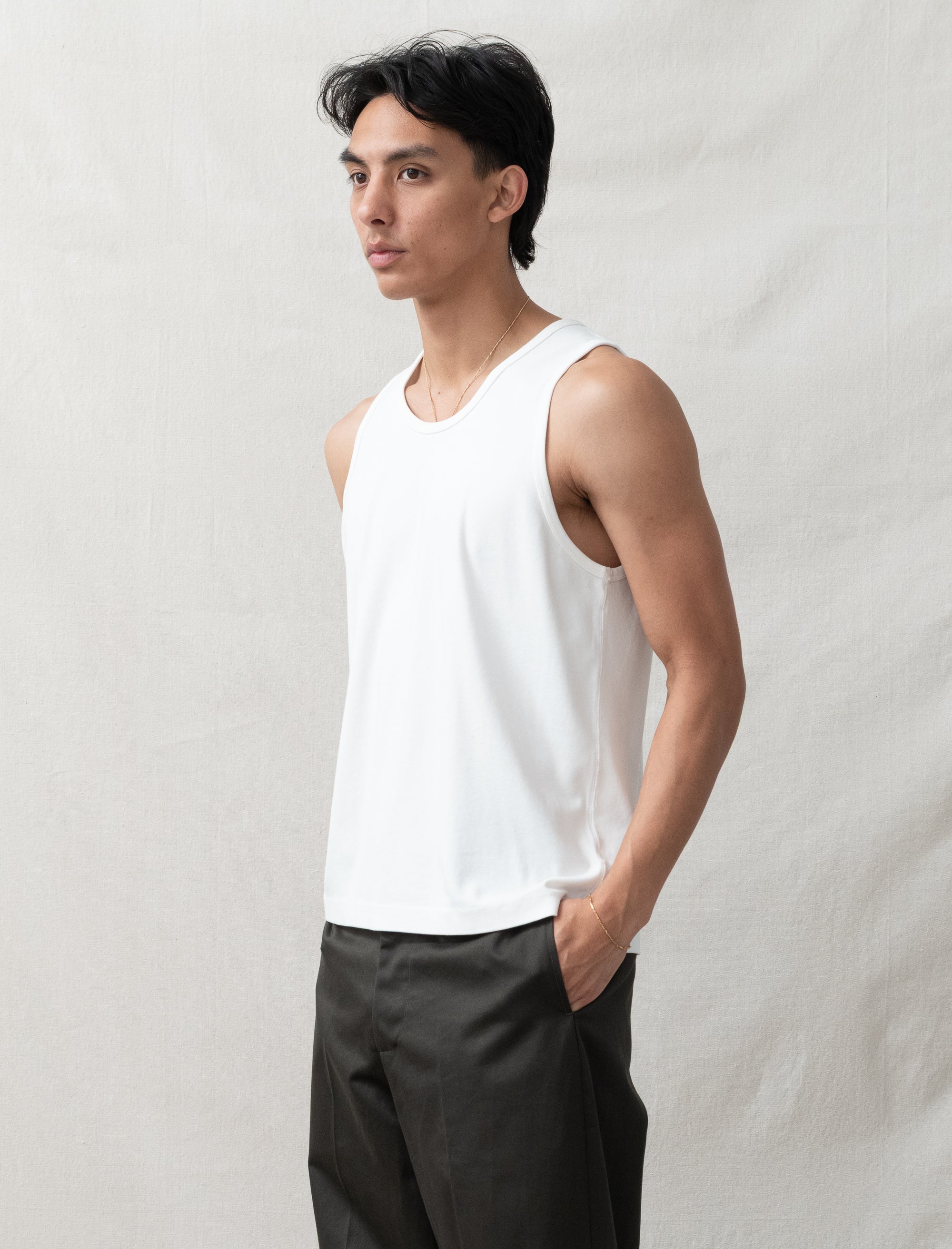 LWT0 Singlet 2-Pack (White Rib)