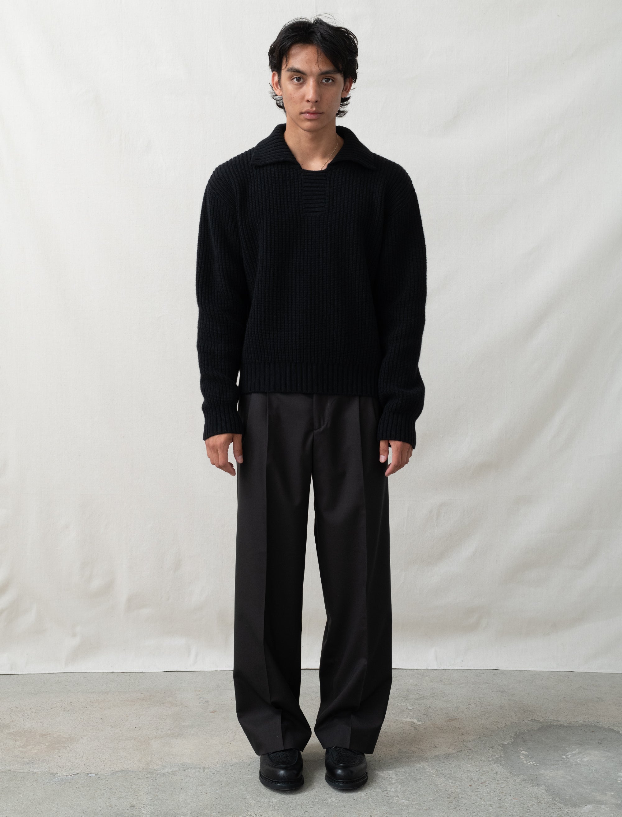  - Classic Trousers (Coffee Twill Wool) - Bows and Arrows