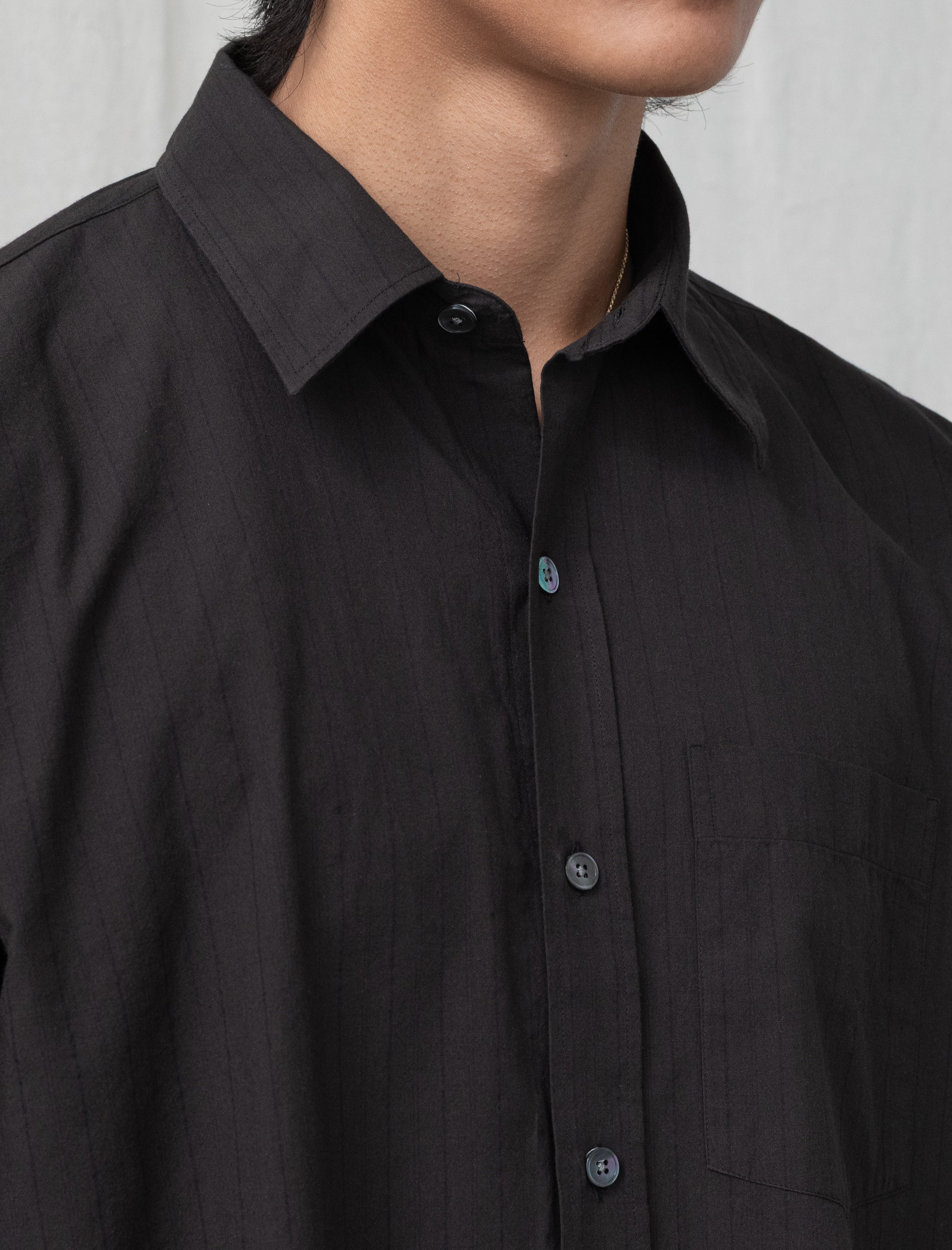 Executive Shirt (Dark Brown Stripe)