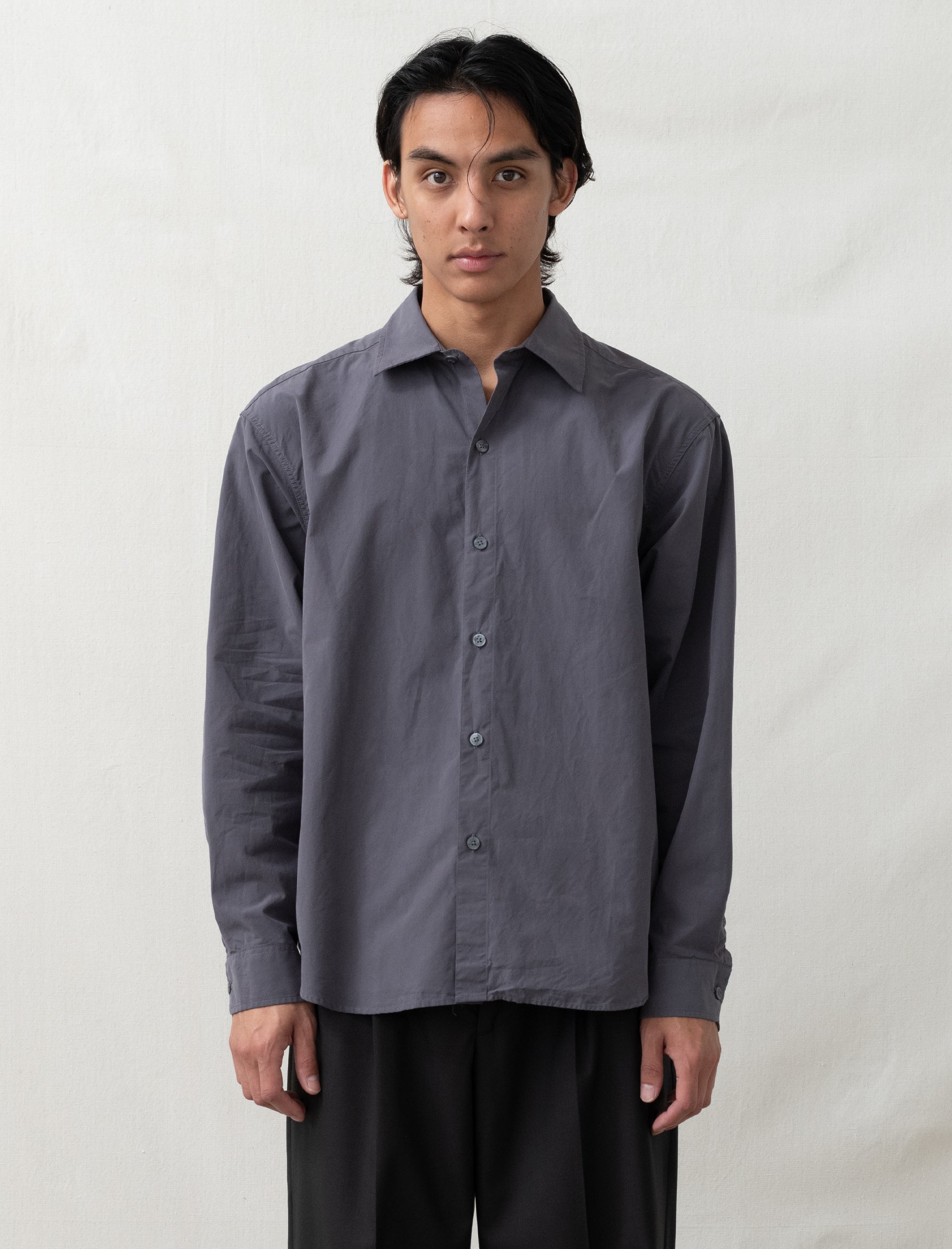  - Generous Shirt (Mushroom Poplin)