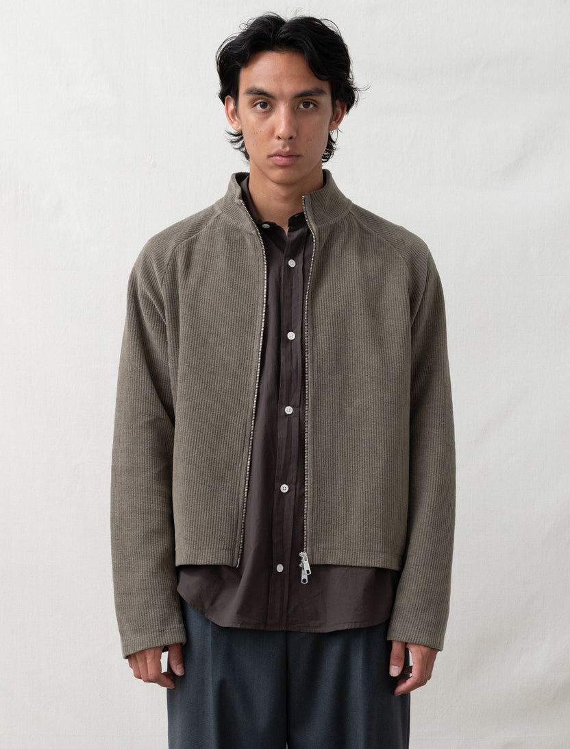 mfpen Leisure Zip-Up in Brown main image 0