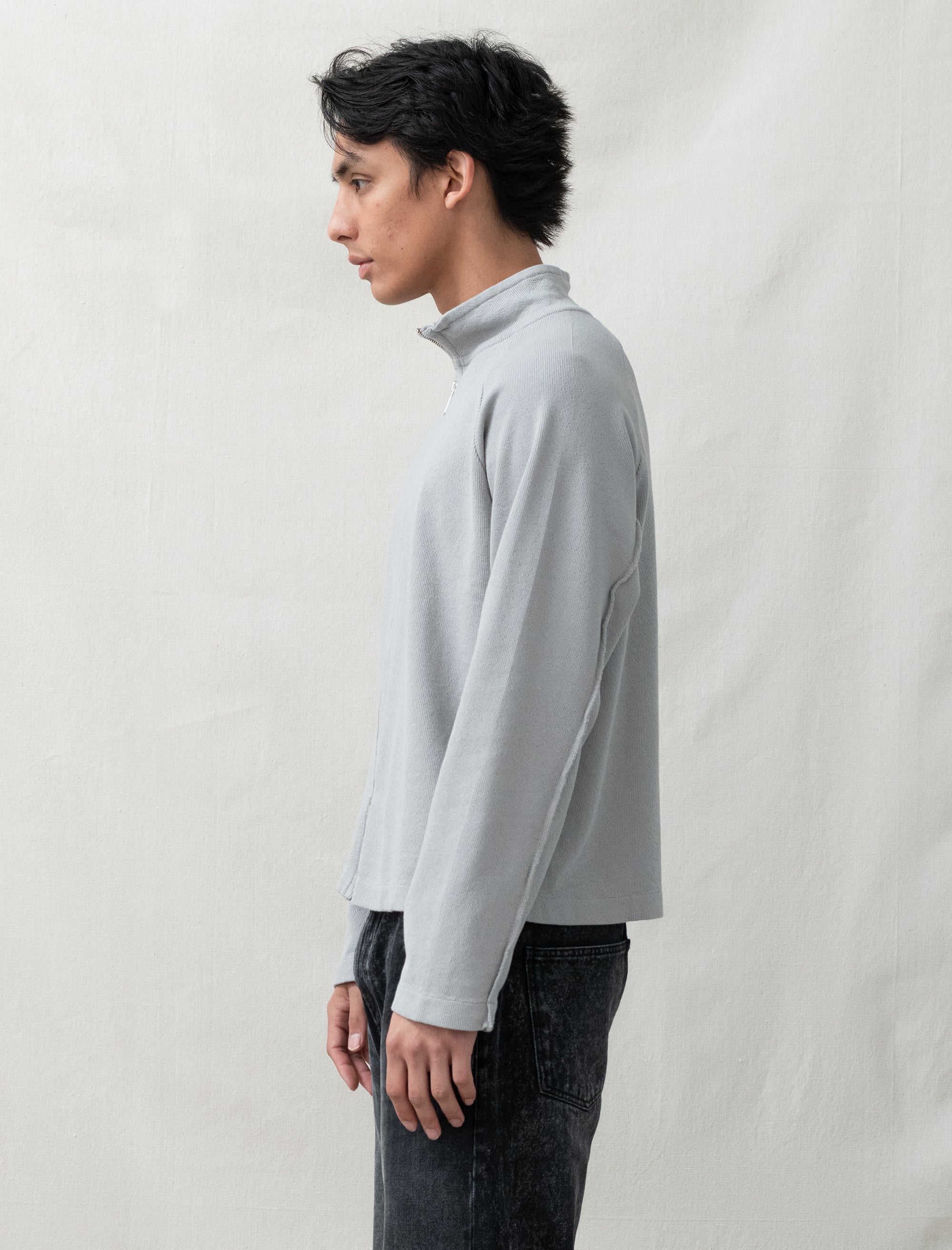Leisure Zip Up (Mineral Grey Needle Jump)