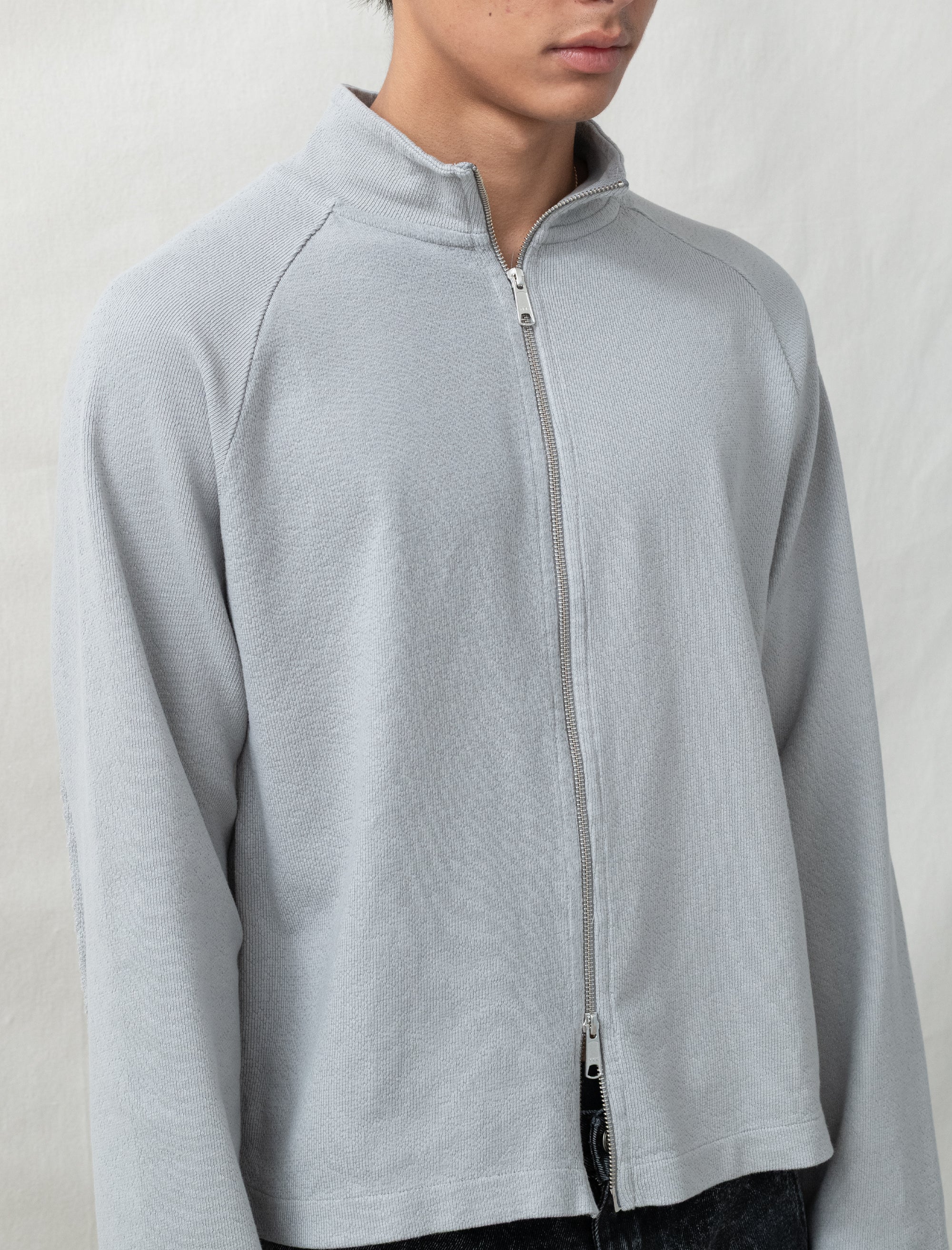 Leisure Zip Up (Mineral Grey Needle Jump)