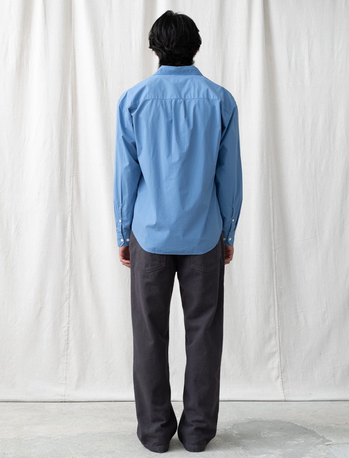 Straight Cut Jeans (Brushed Gull Twill)