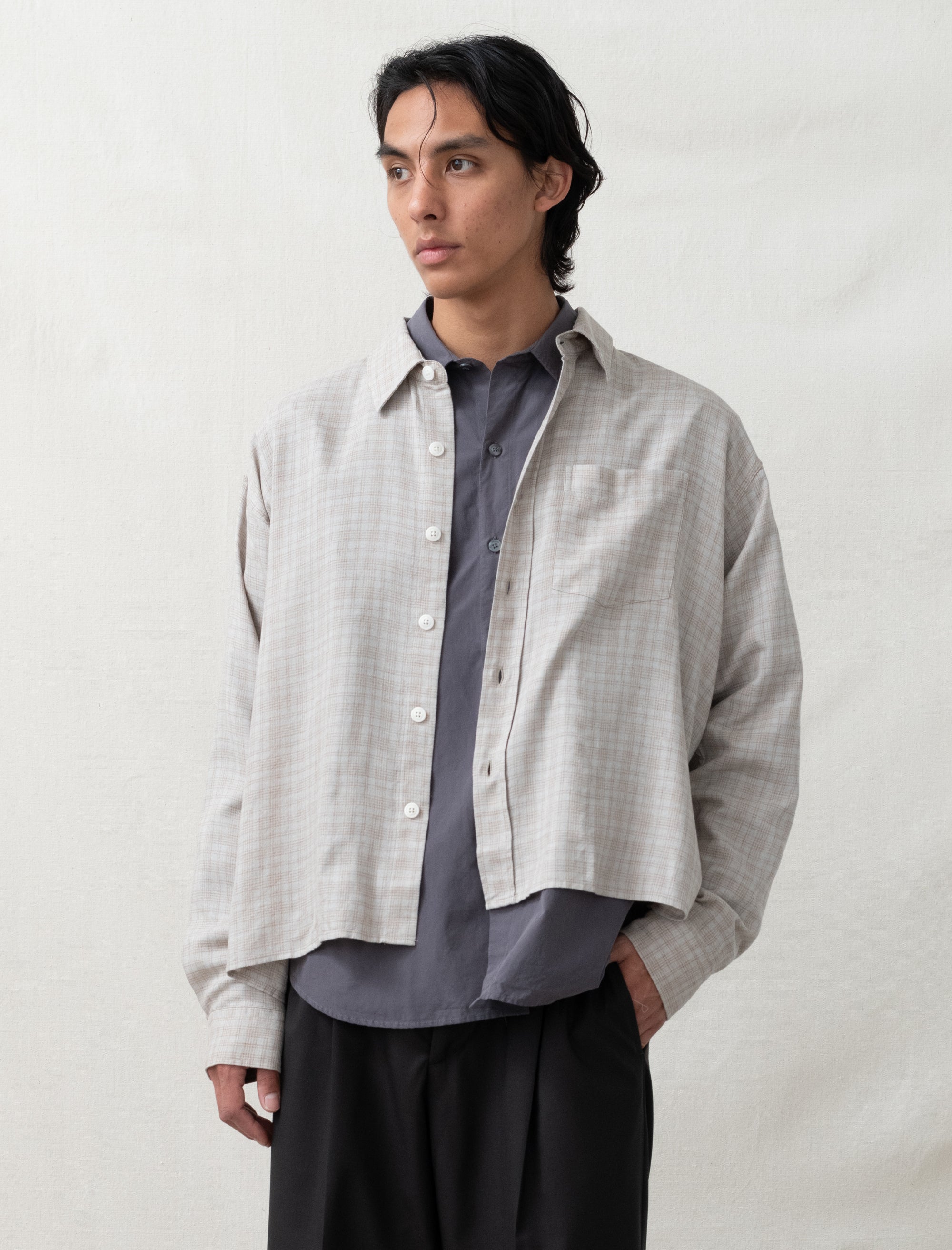  - Priority Shirt (Sepia Check)