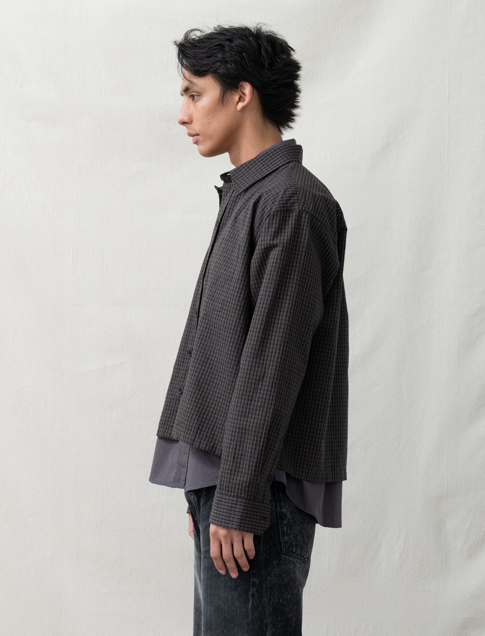 Priority Shirt (Dark Linen Check)