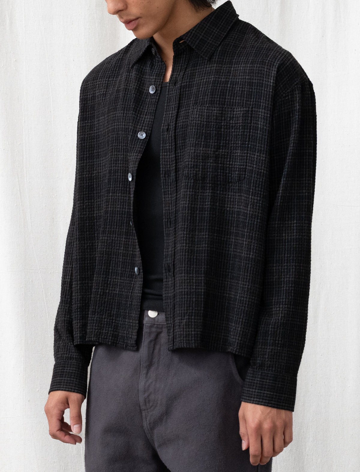 Priority Shirt (Overdyed Black Check)