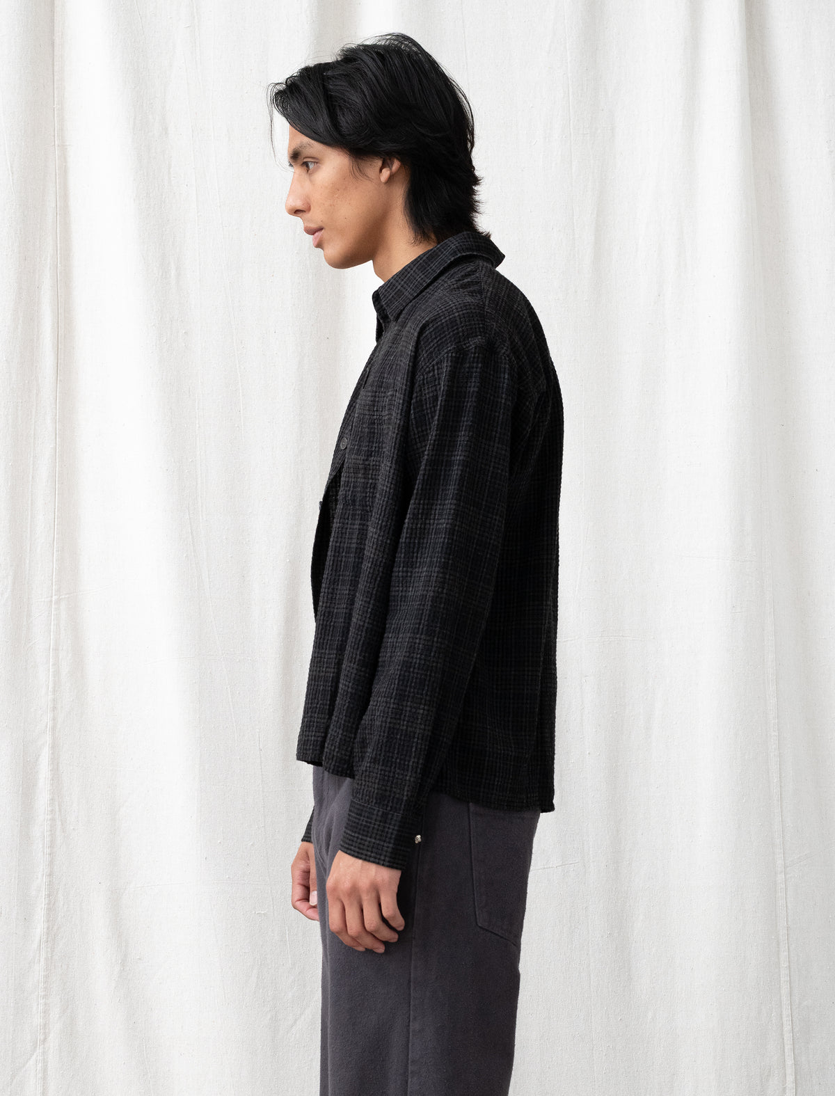 Priority Shirt (Overdyed Black Check)