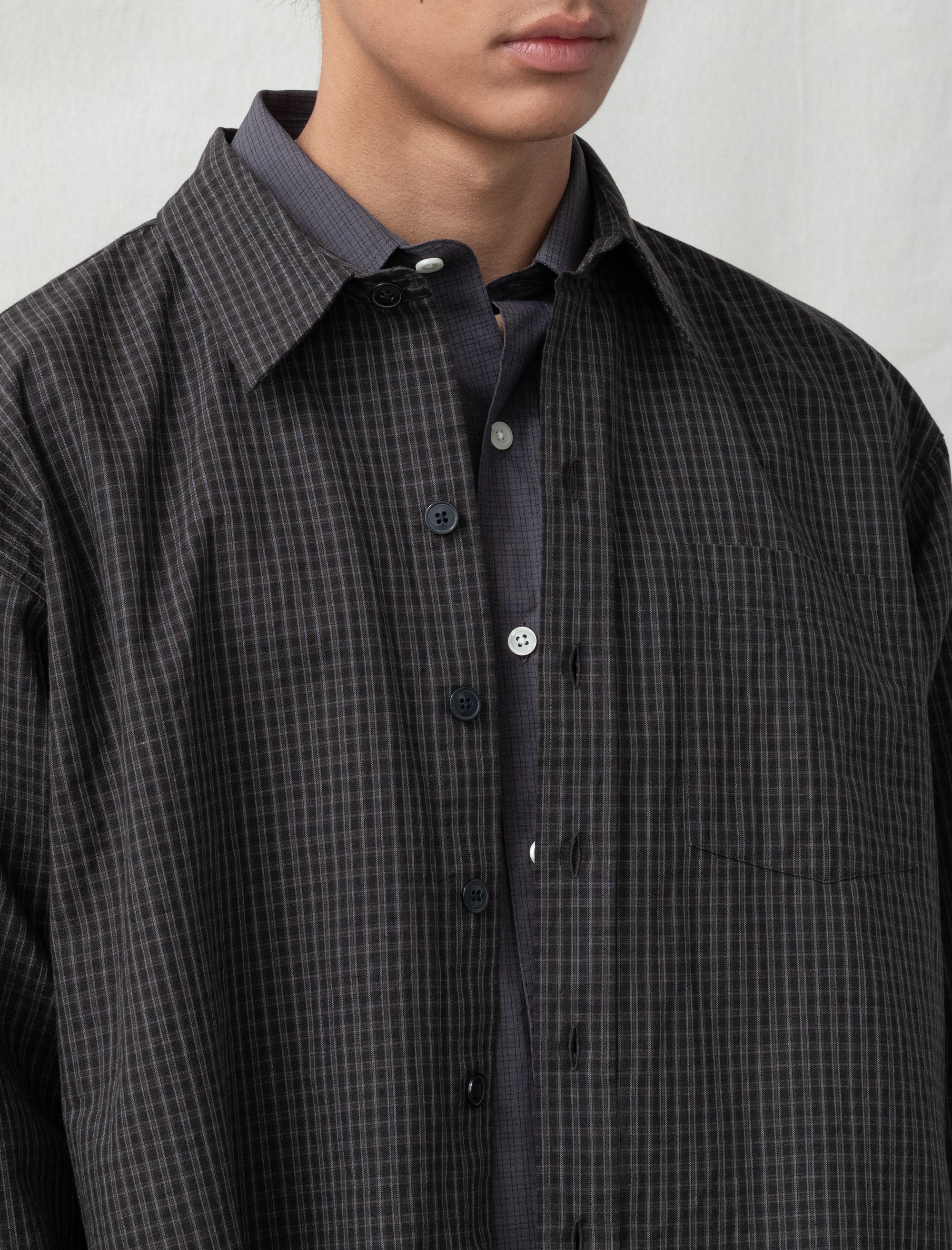 Priority Shirt (Dark Linen Check)