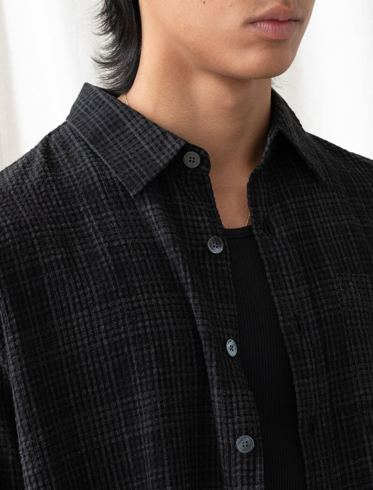 Priority Shirt (Overdyed Black Check)