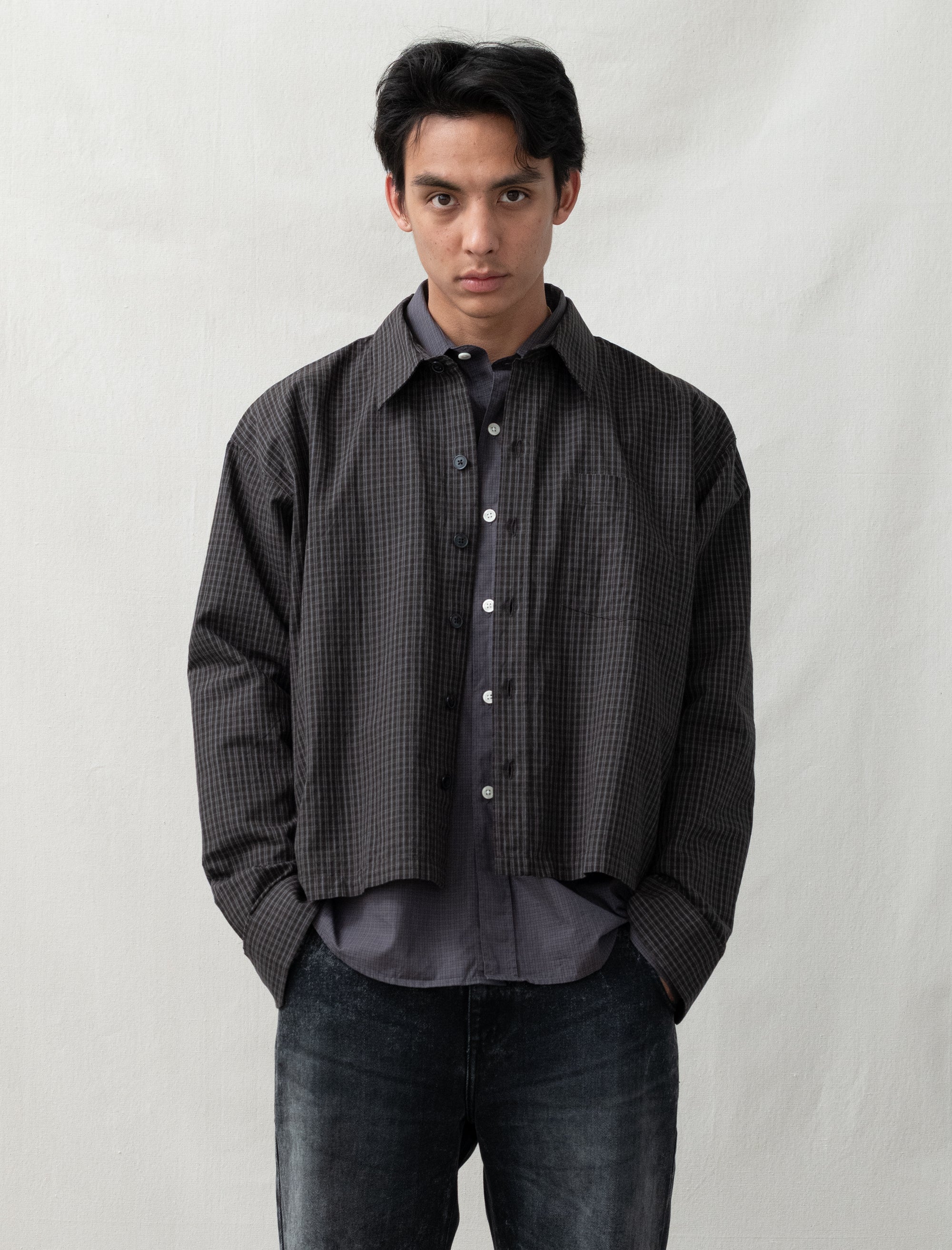 Priority Shirt (Dark Linen Check)