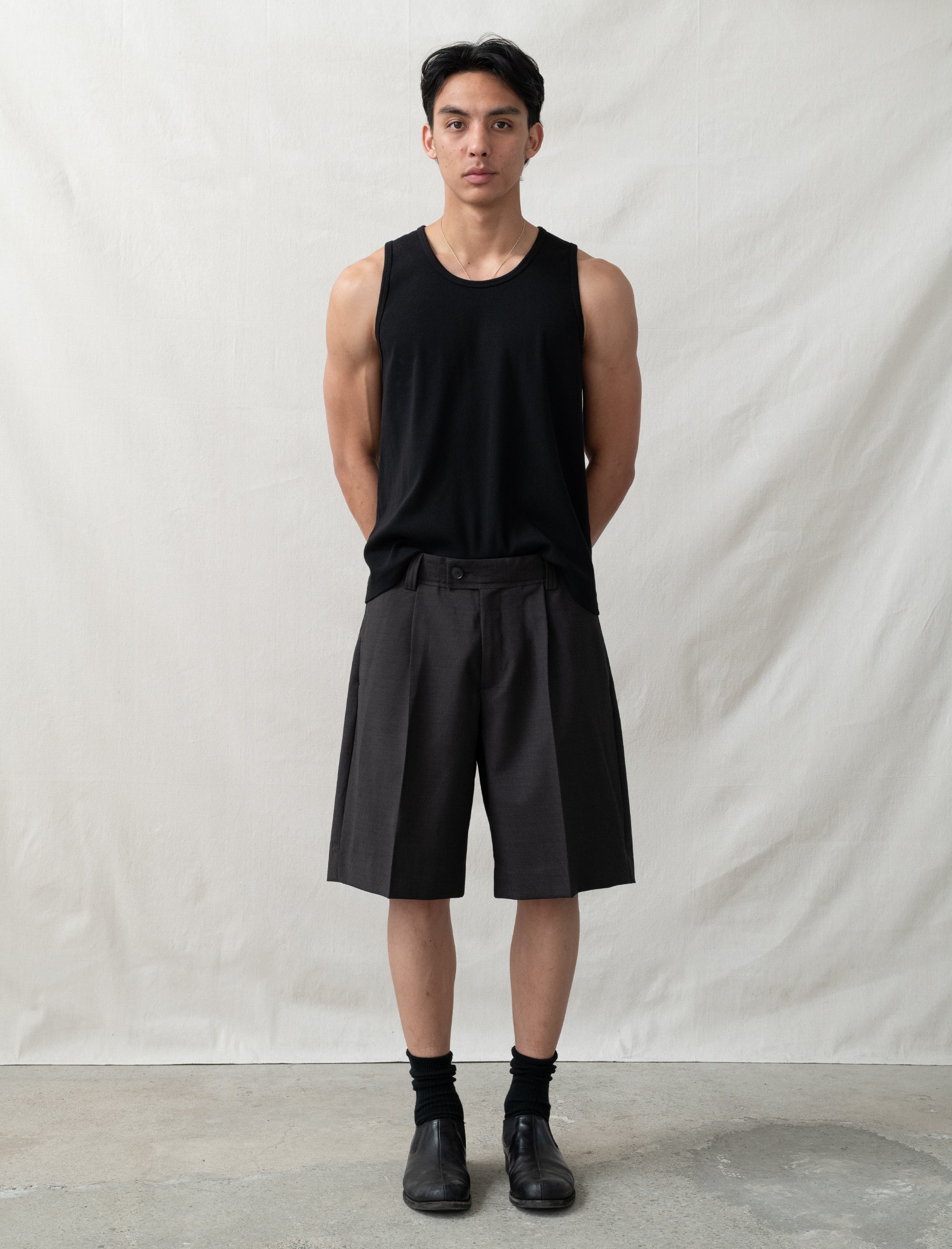 Classic Shorts (Dark Grey Stripe)