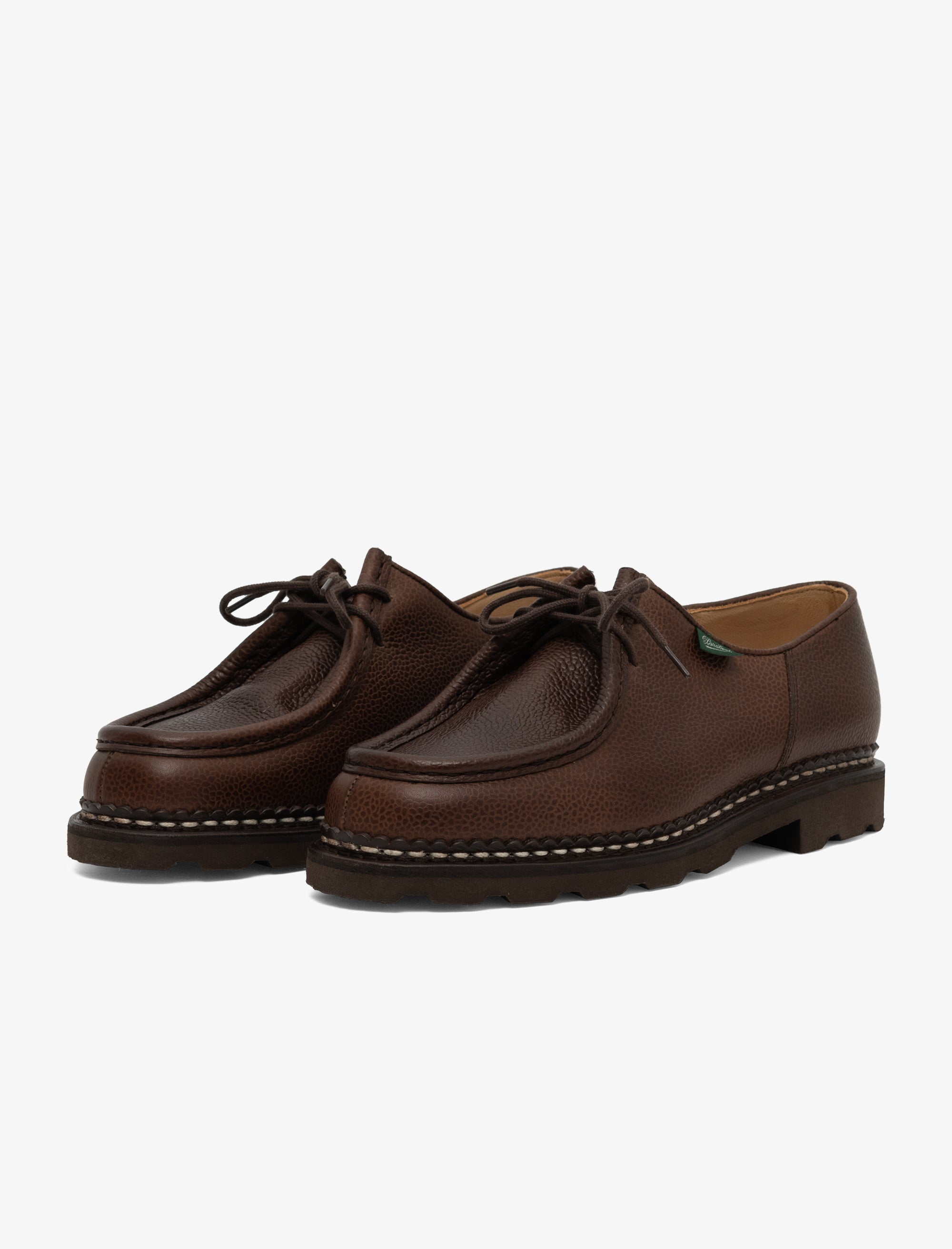 Paraboot Michael Grained Leather (Brown) – Bows and Arrows