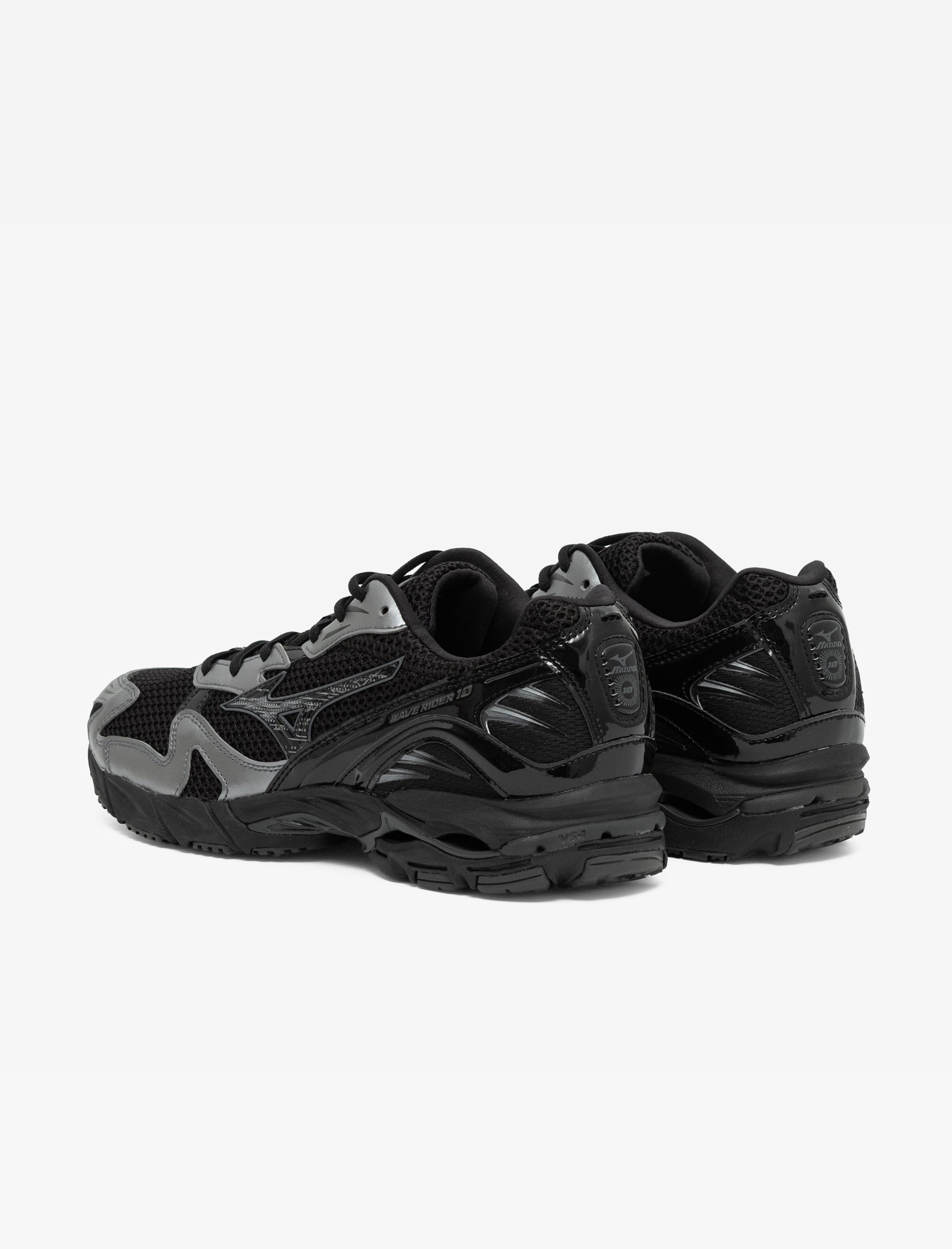 mizuno Wave Rider 10 (Black Sand/Metallic Grey)