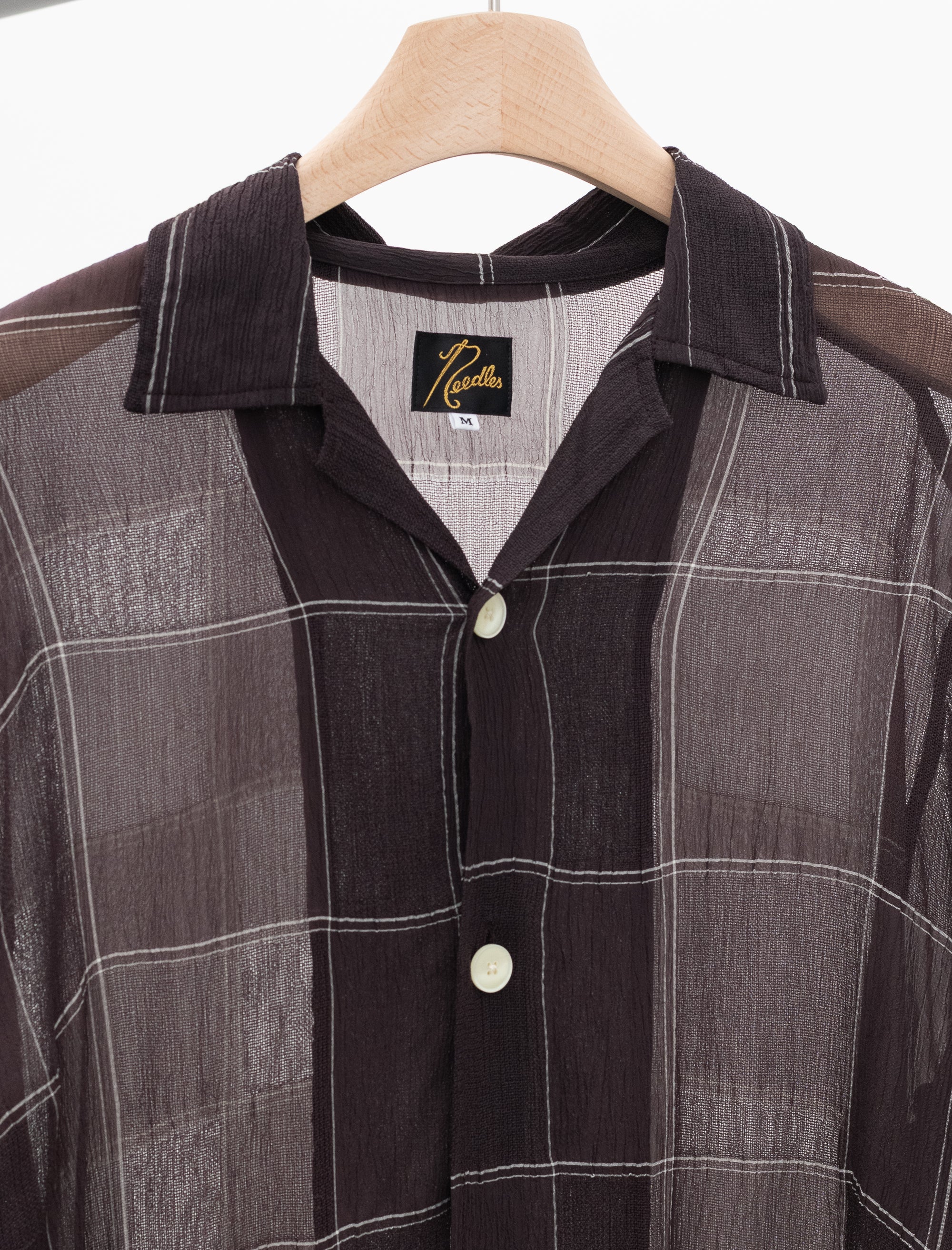 needles Cabana Shirt Crepe Plaid (Brown)
