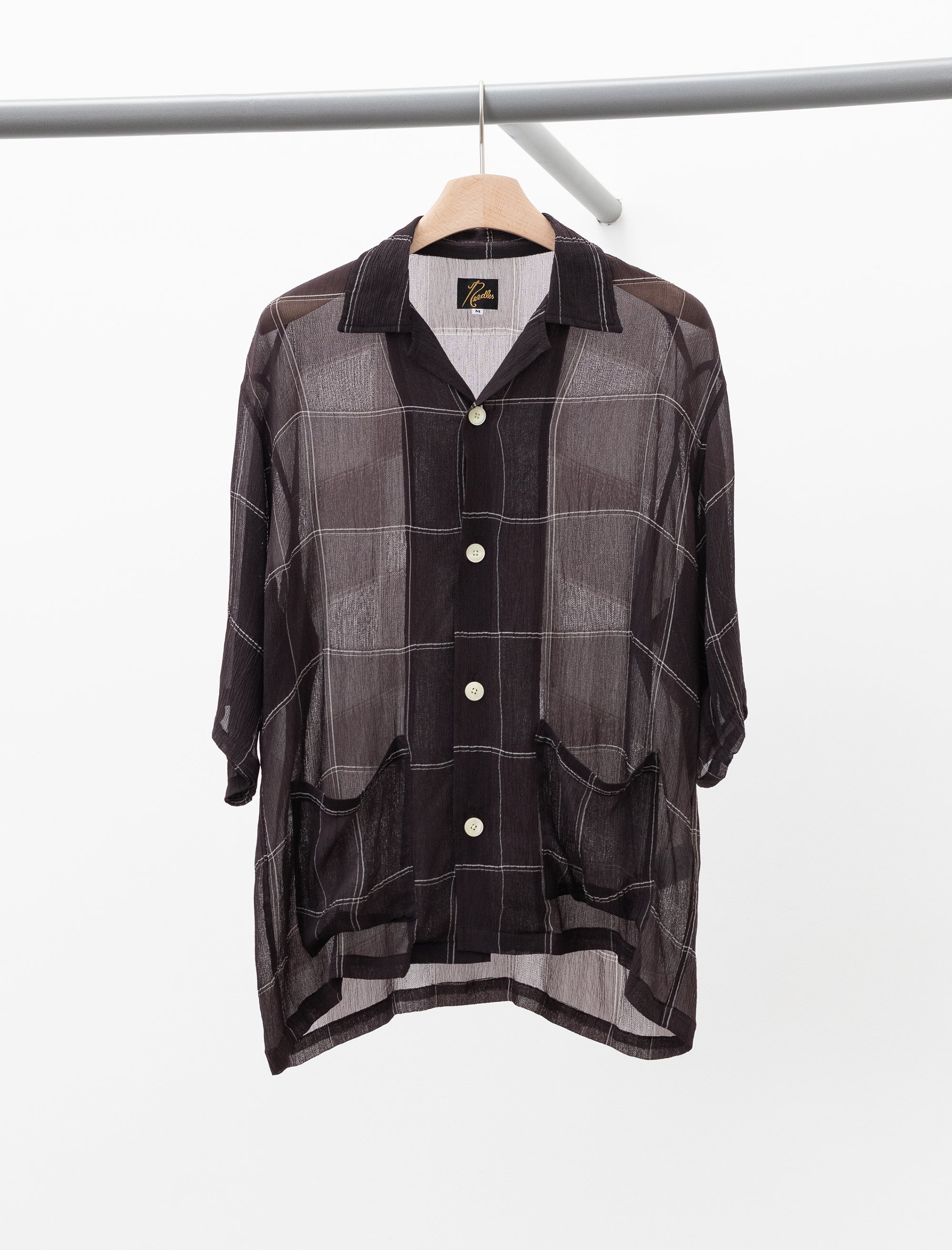 needles Cabana Shirt Crepe Plaid (Brown)