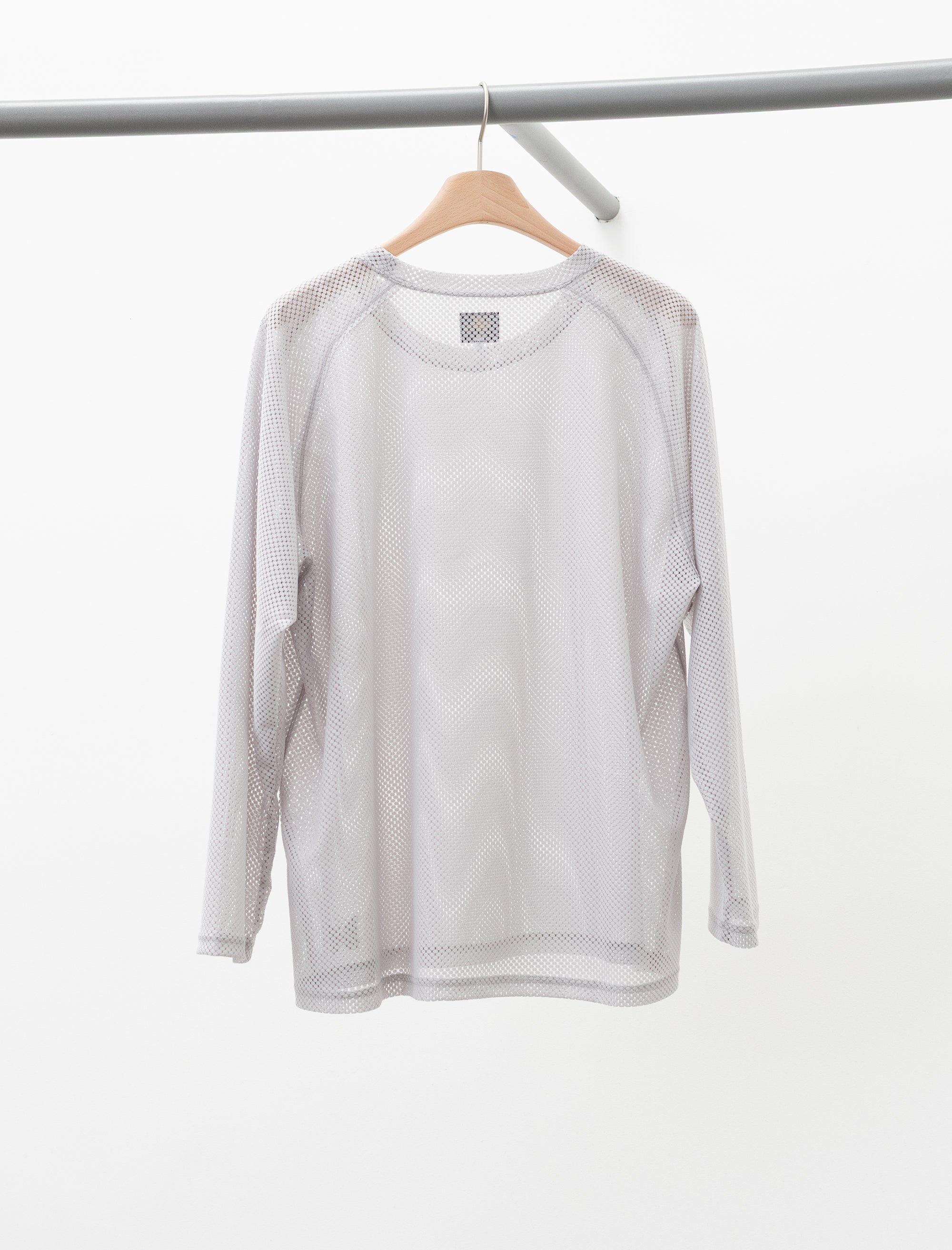 needles U-Neck Tee Geometic Raschel Lace (Grey)