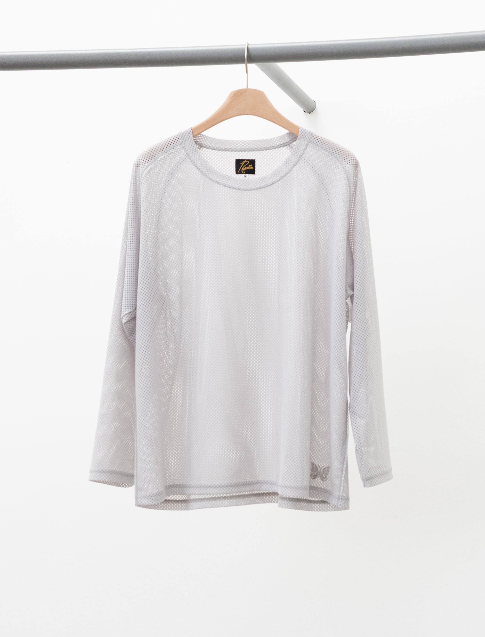 Needles L/S U-Neck Tee Geometic Raschel Lace (Grey) – Bows and Arrows