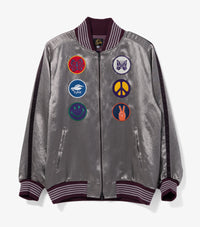  - Sateen Award Jacket (Grey) - Bows and Arrows