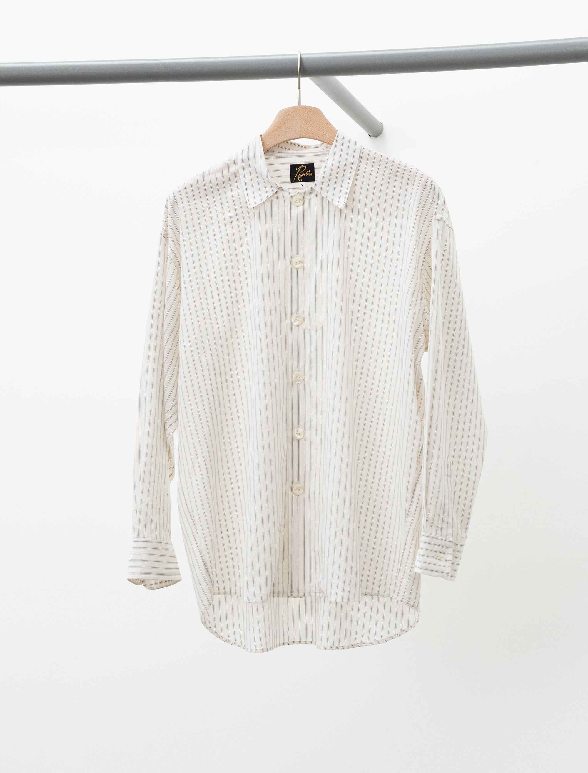 needles Uncon Shirt Dobby Stripe (Brown)