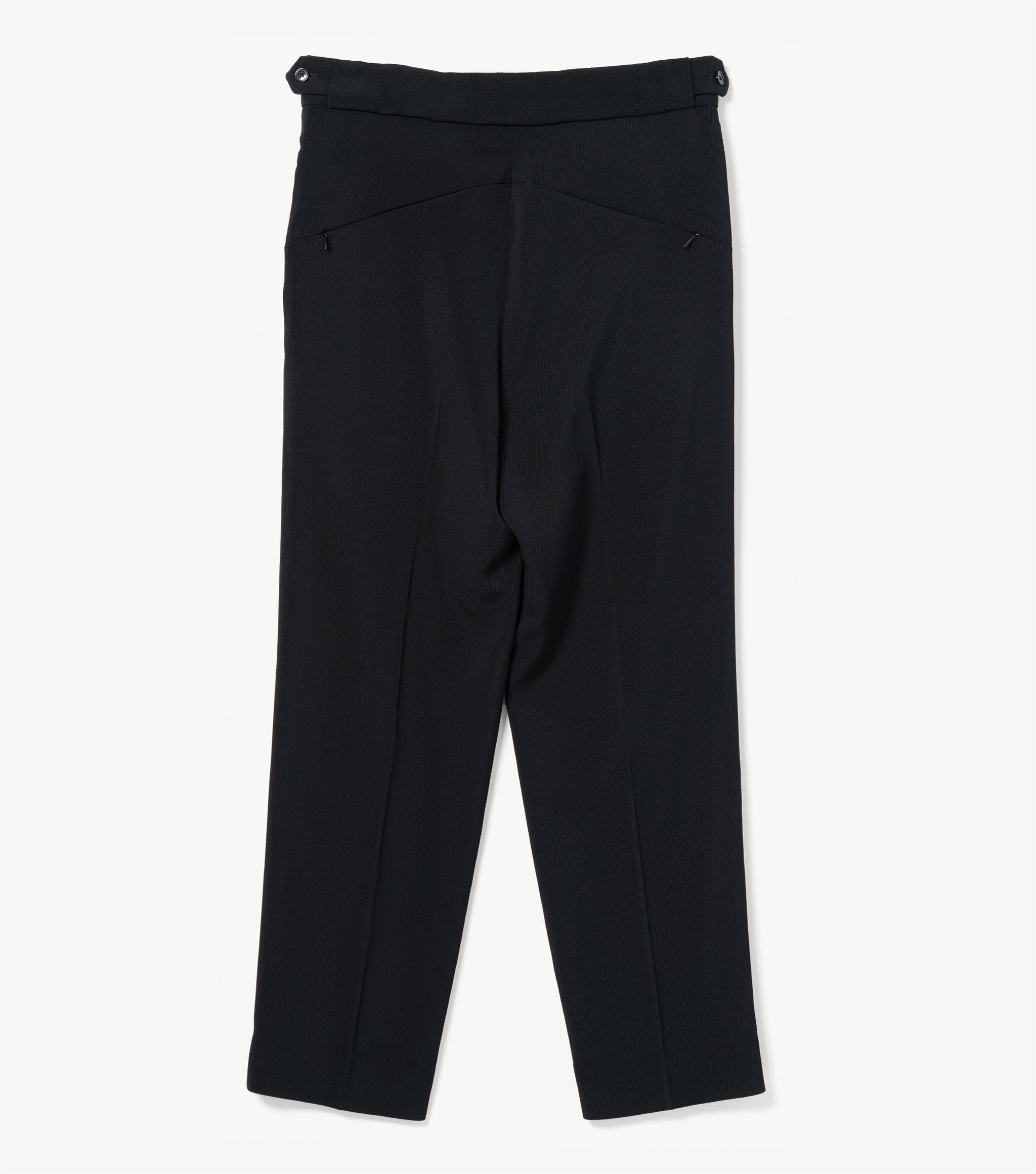 Tucked Side Tab Trouser (Black) – Bows and Arrows