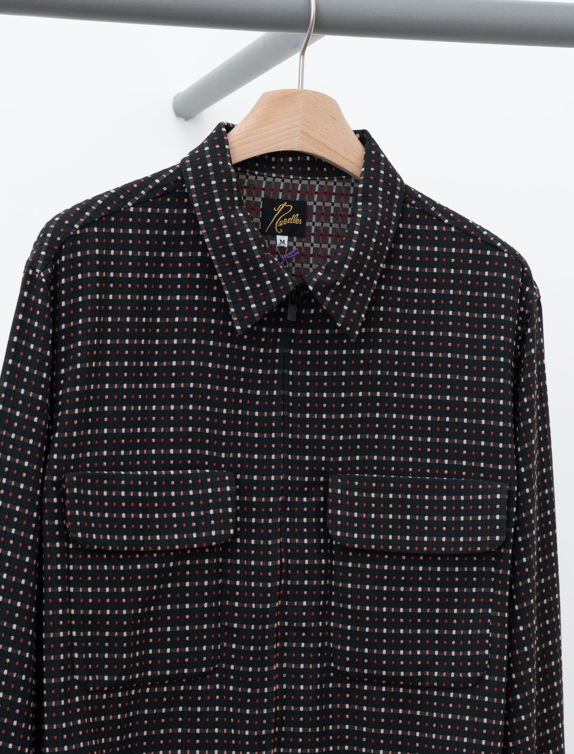 needles Sports Jacket Dobby Square (Black)