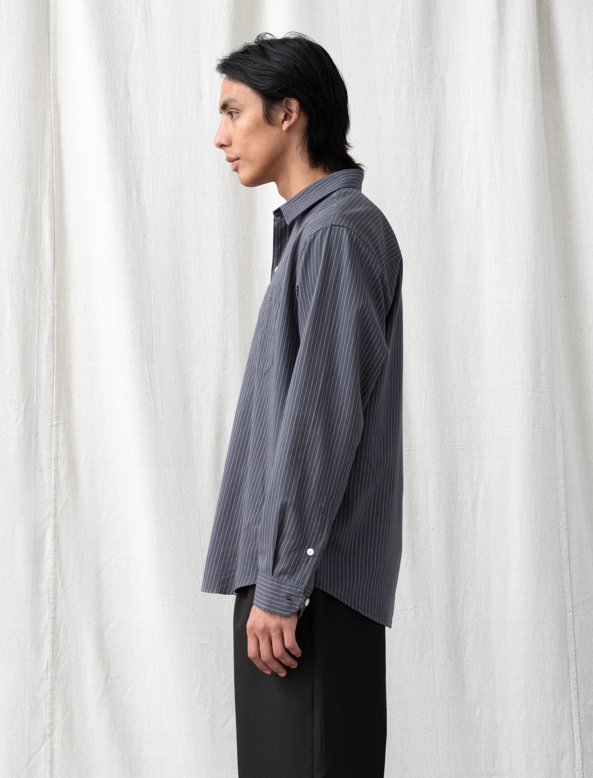 Distant Shirt (Blush Stripe)