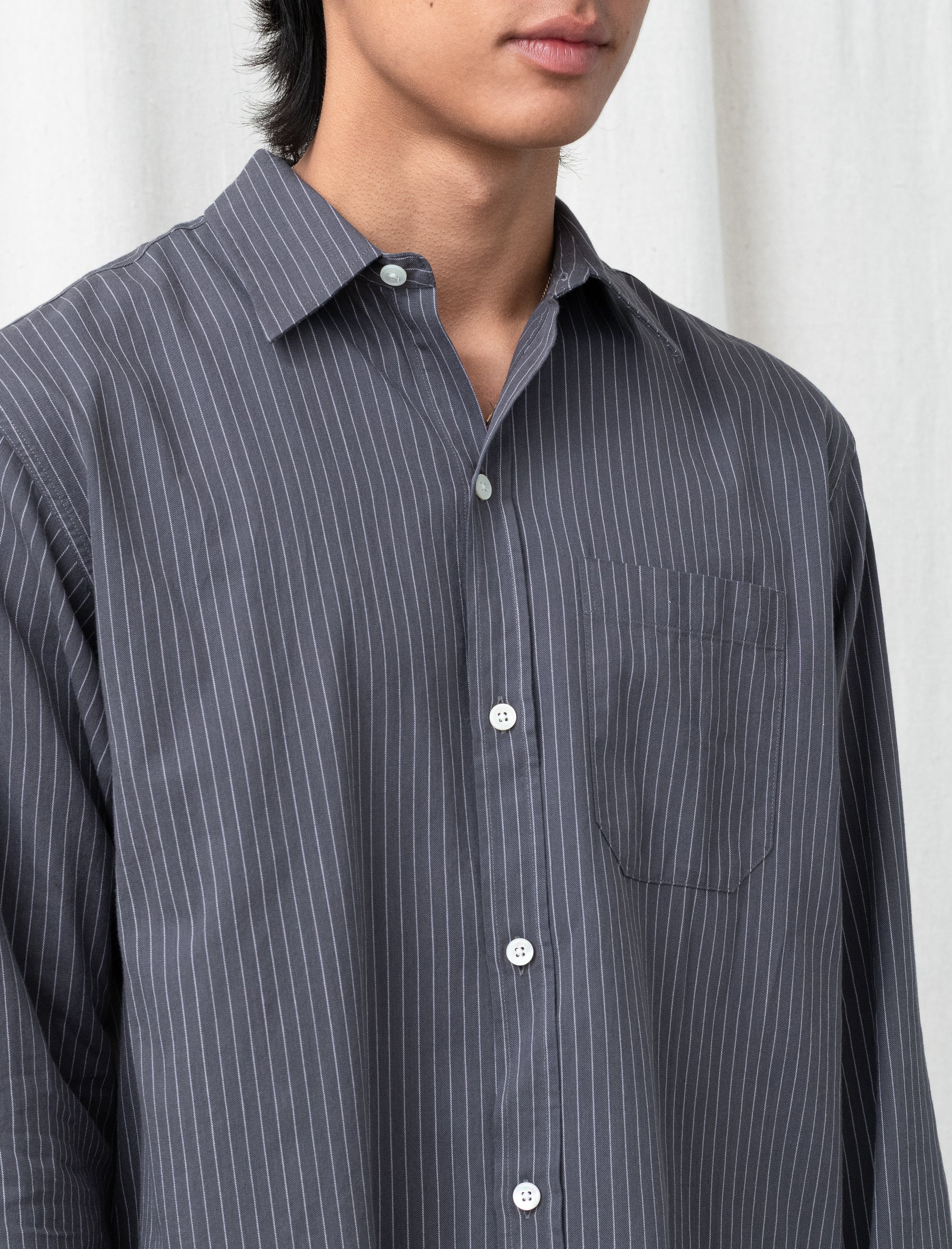 Distant Shirt (Blush Stripe)