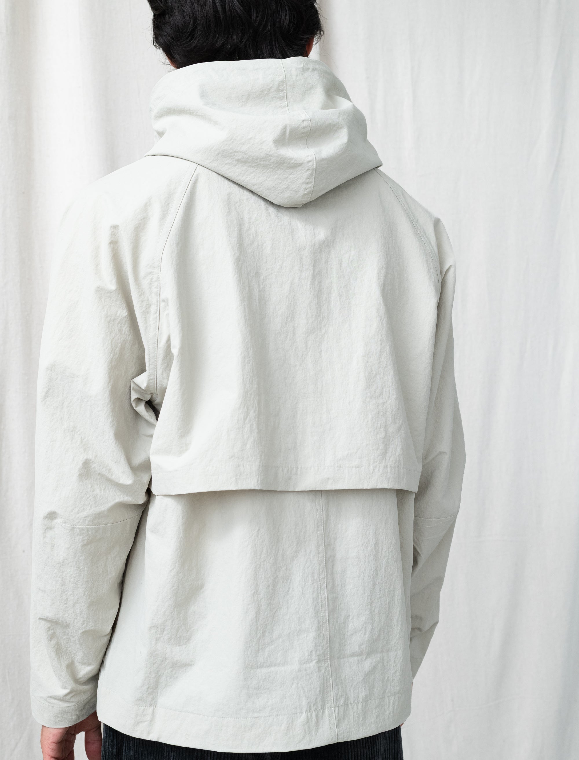 Nylon Hooded Blouson (Taupe)