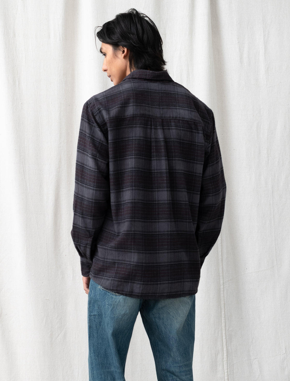 Above Shirt (Faded Nocturne Check Flannel)