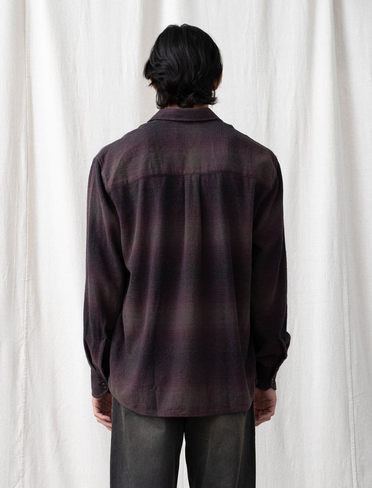 Above Shirt (Cordial Dusk Check Grain Weave)